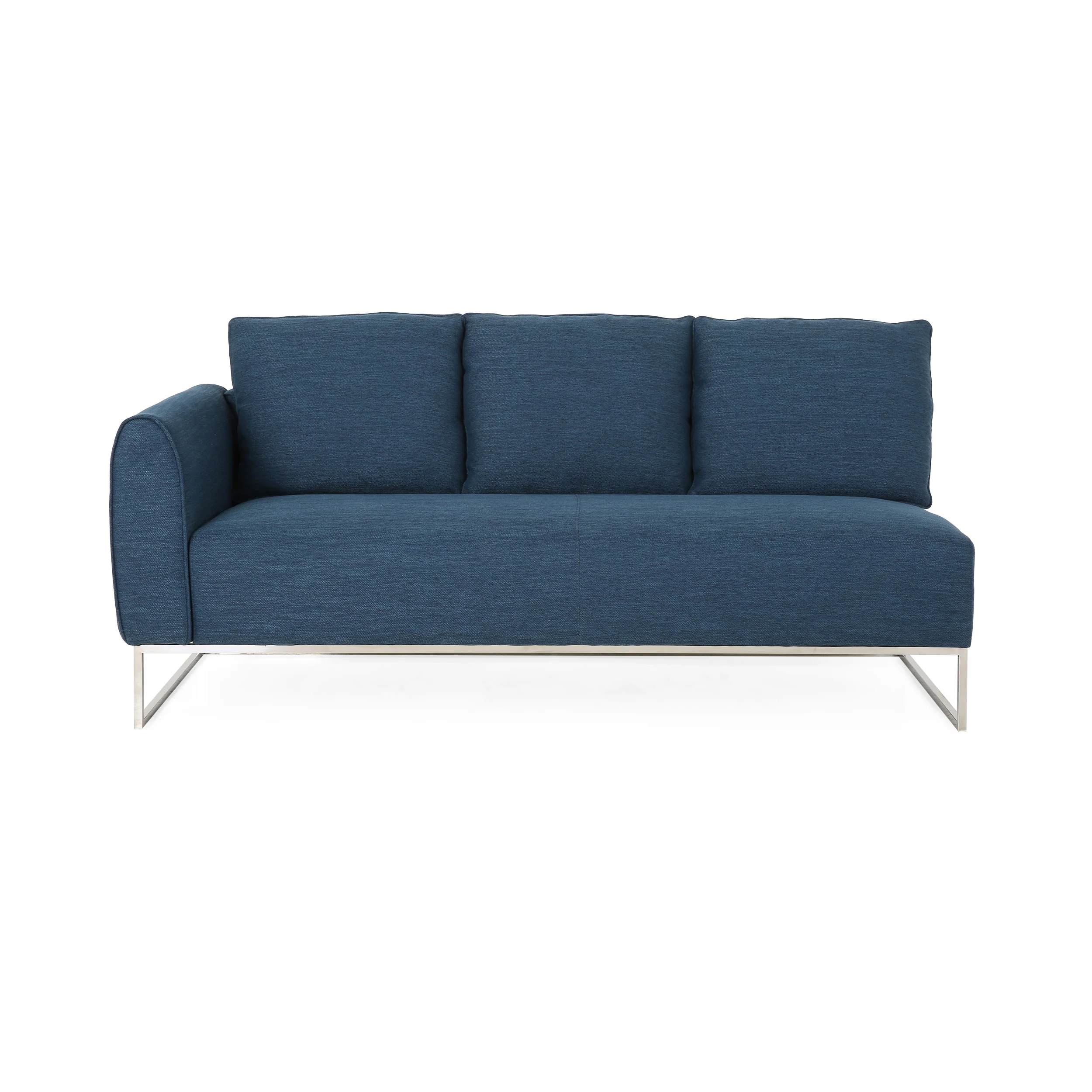 Clarke Contemporary Fabric 4 Seater Chaise Lounge Sectional Sofa - furnishings