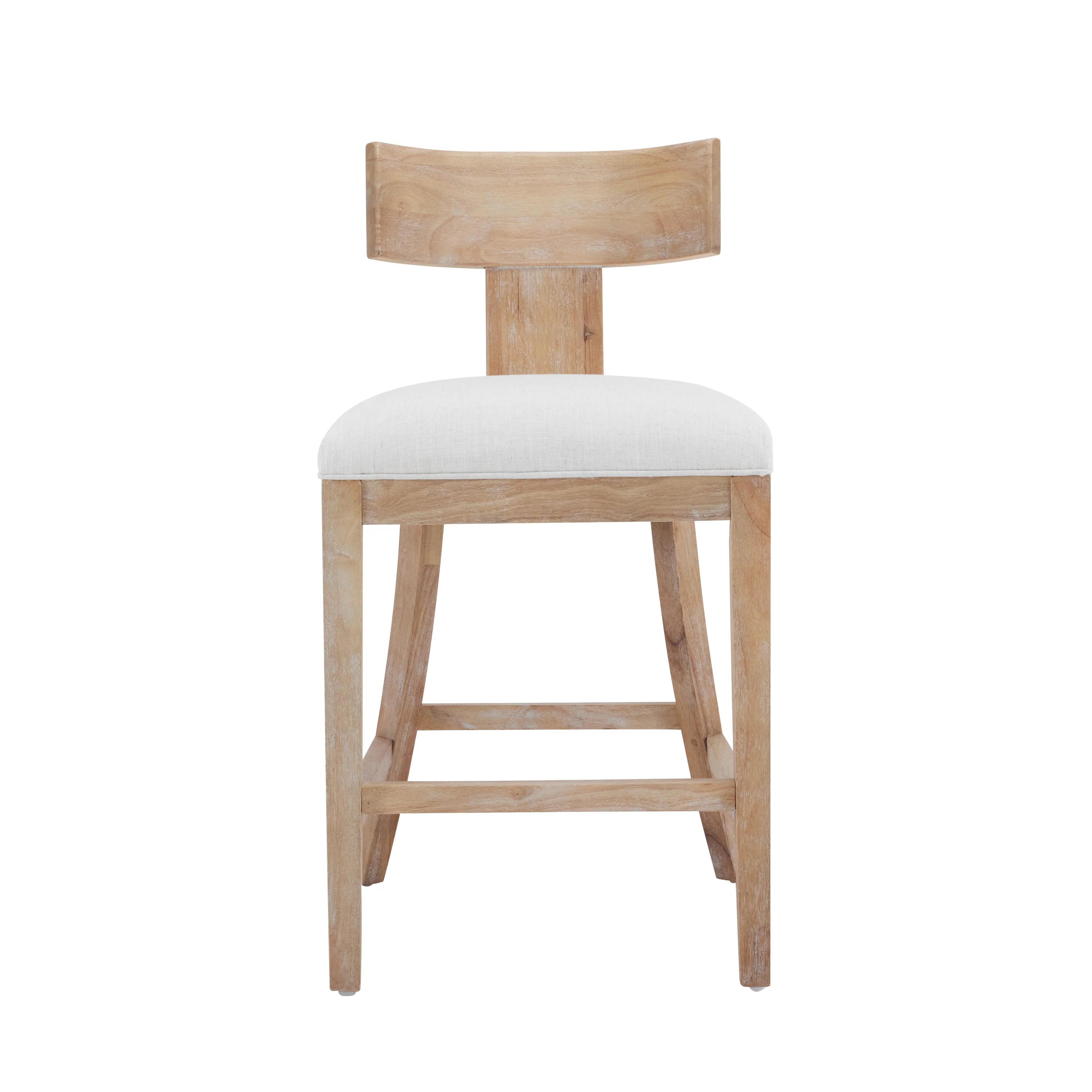 Brussels Upholstered Barstool with Light Gray Cushions - furnishings