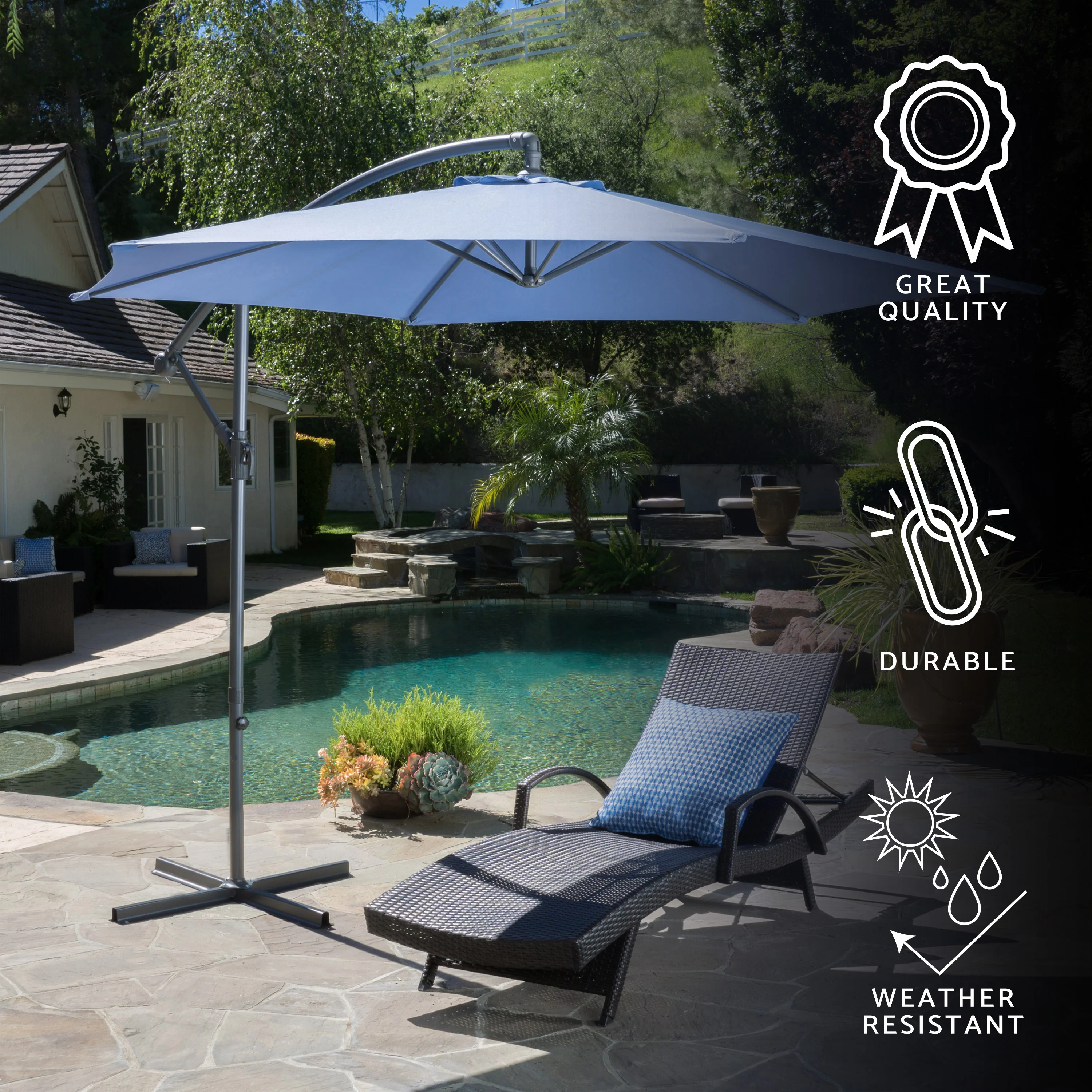 Jacksonville Lavender Banana Canopy Sunshade - furnishings