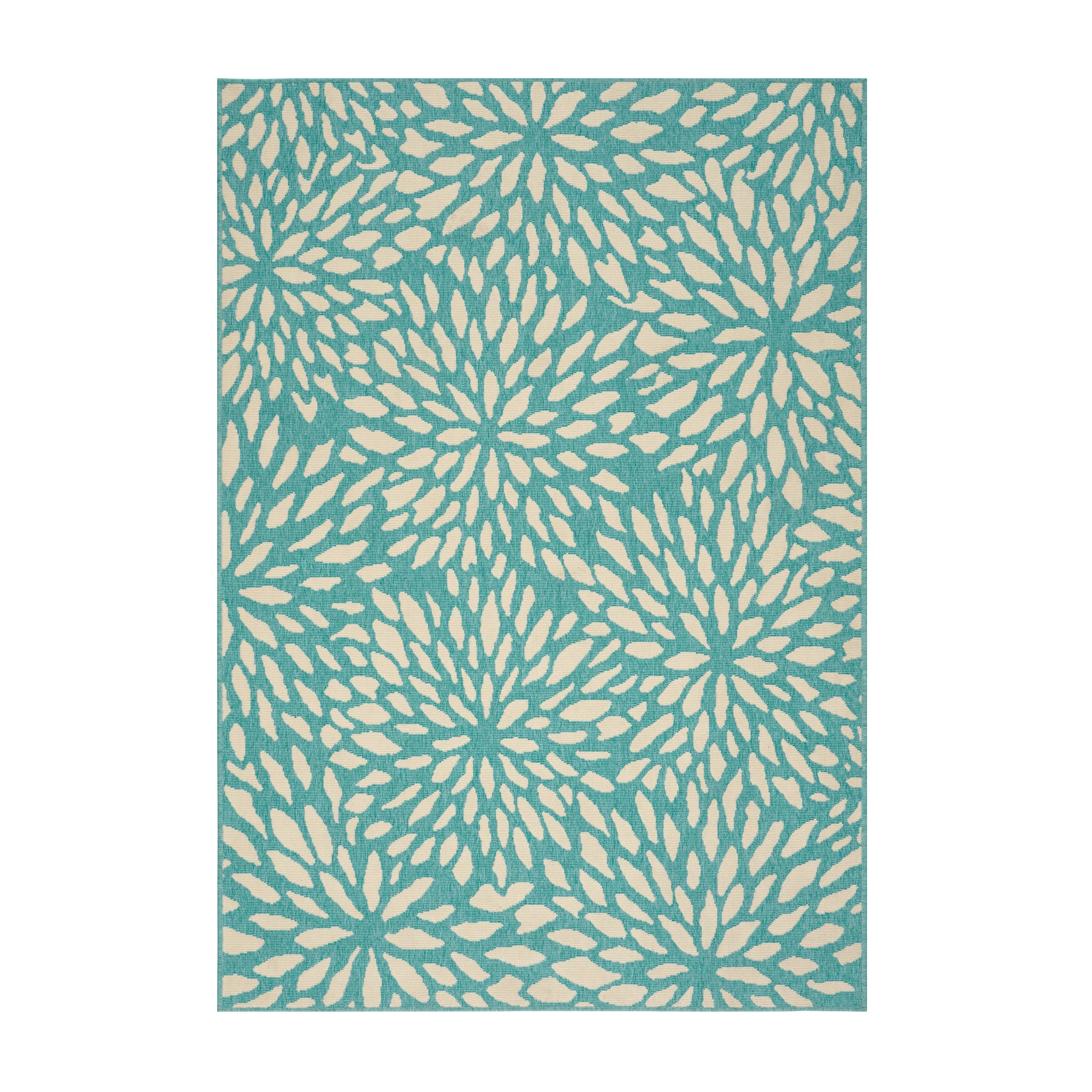 Xenia Outdoor Floral Area Rug - furnishings