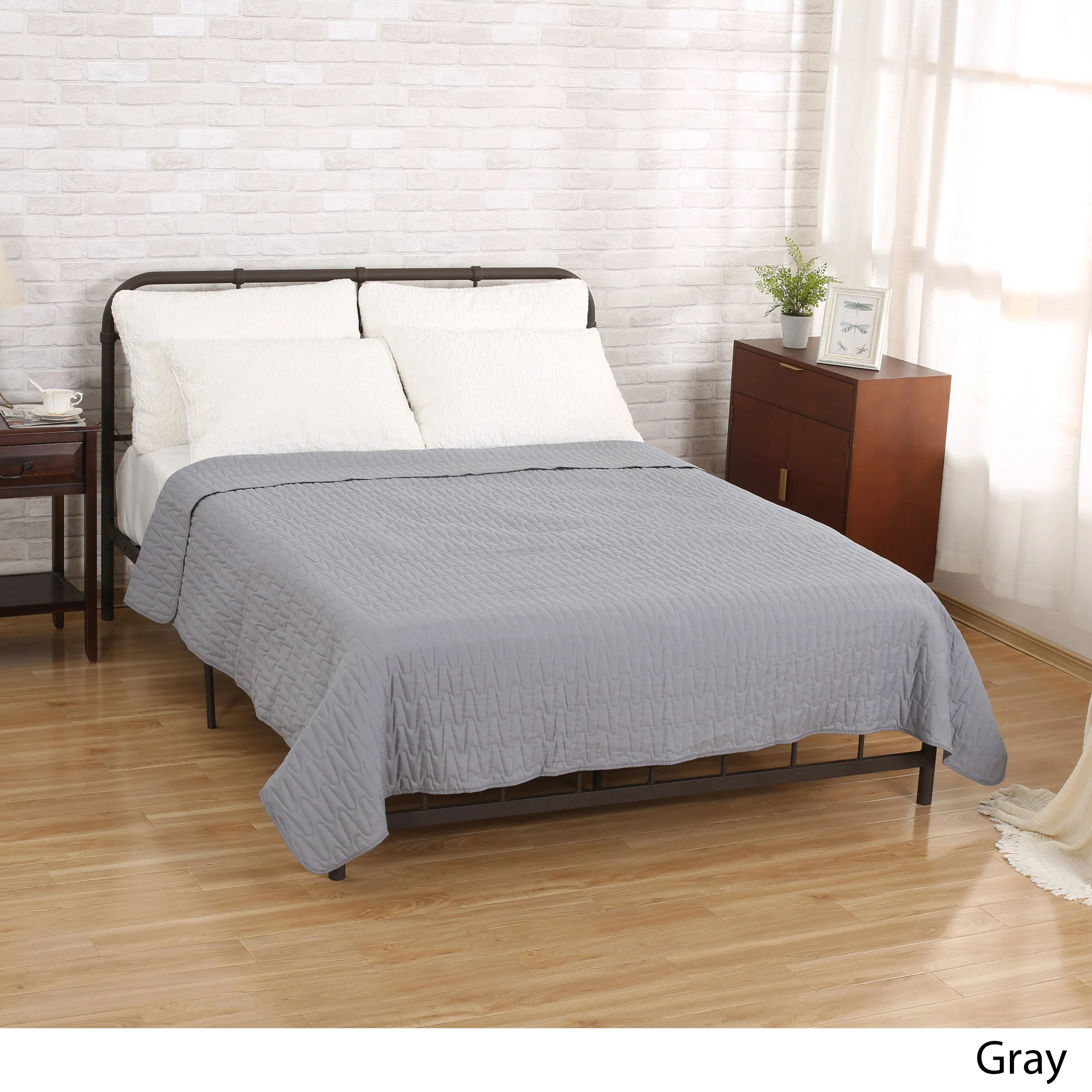 Marie Double Bed Fabric Quilt - furnishings