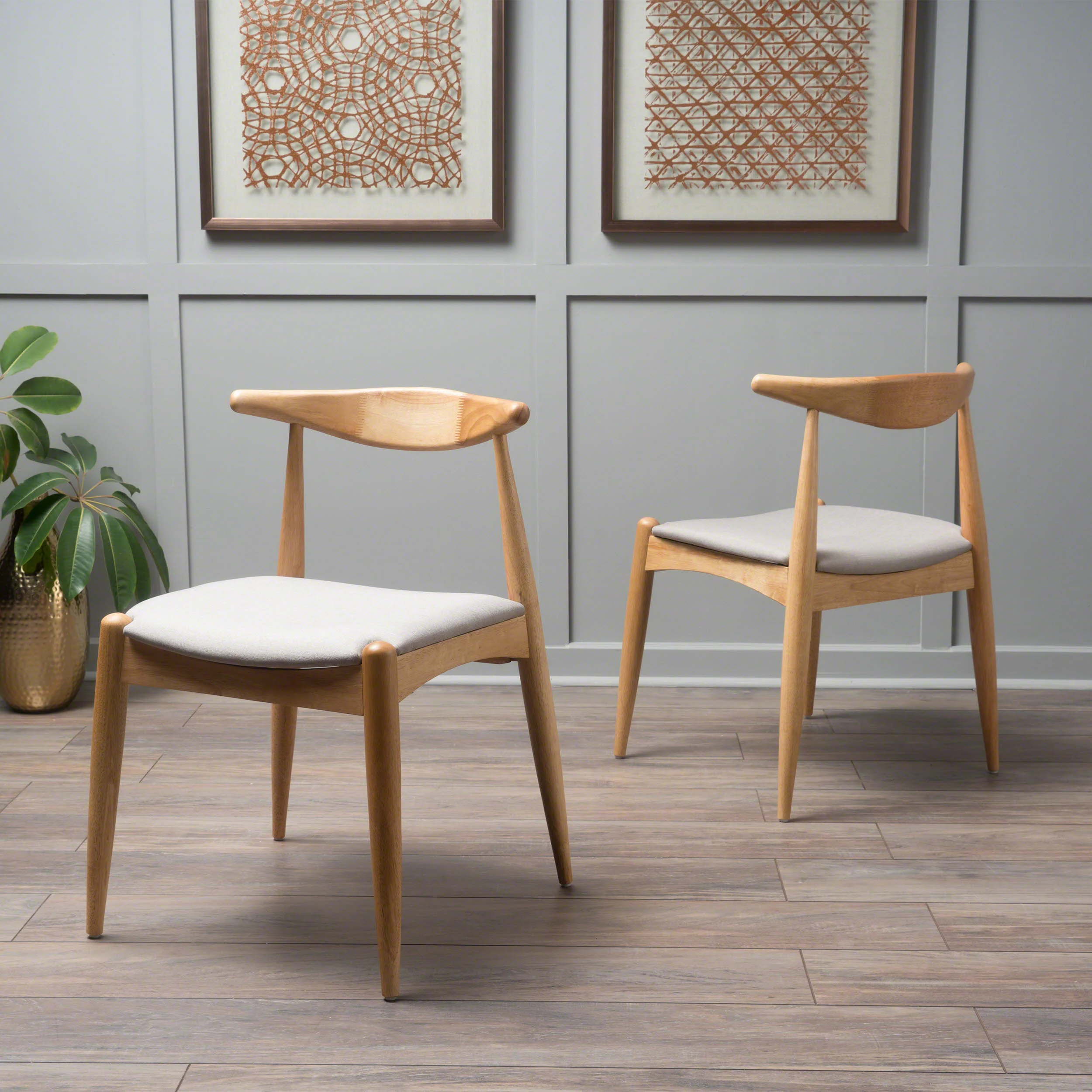 Sandra Mid Century Modern Dining Chairs (Set of 2) - furnishings