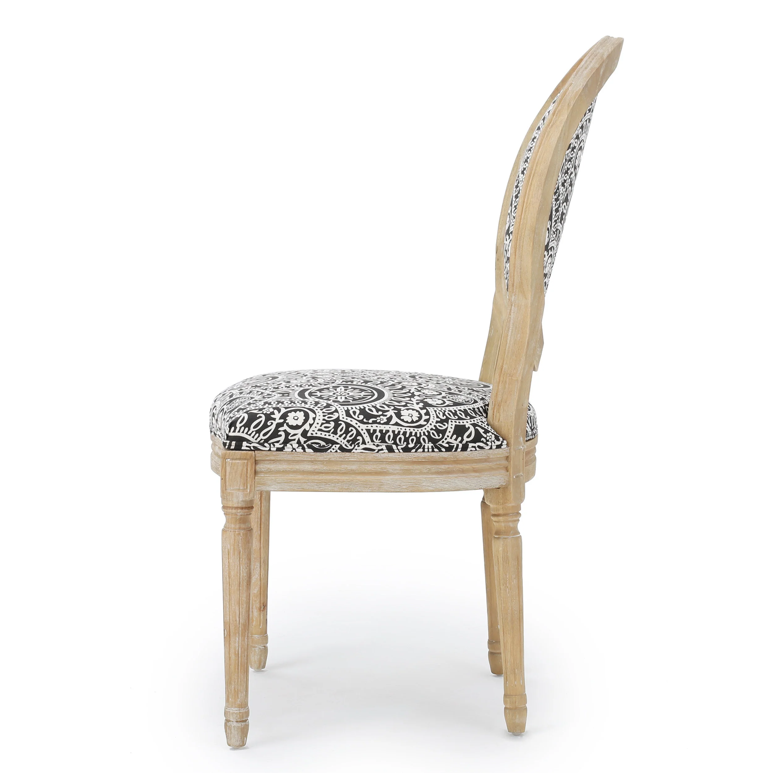 Phinnaeus French Country Fabric Dining Chairs (Set of 2) - furnishings