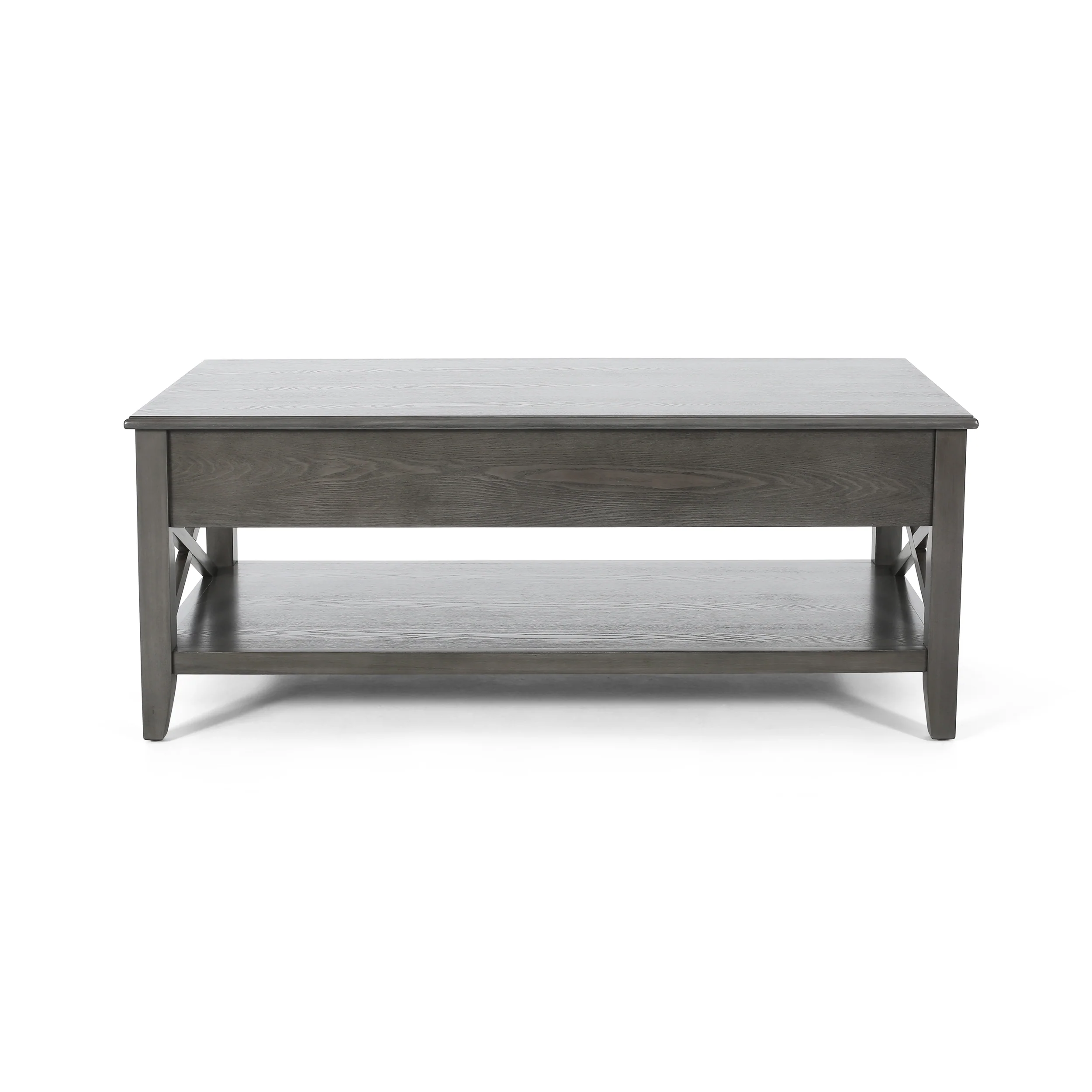 Laurel Luke Farmhouse Faux Wood Lift Top Coffee Table - furnishings