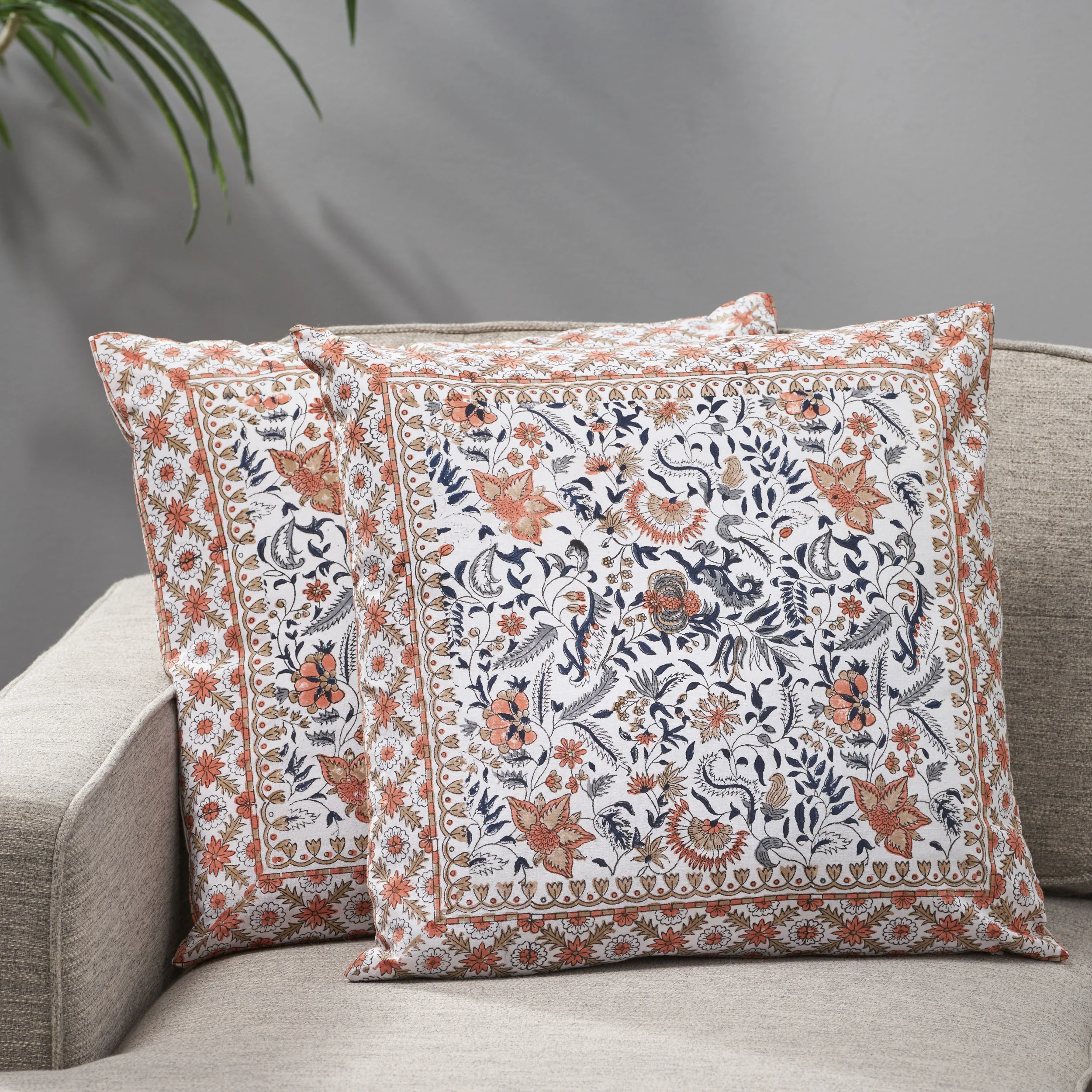 Aalasia Modern Fabric Throw Pillow (Set of 2) - furnishings
