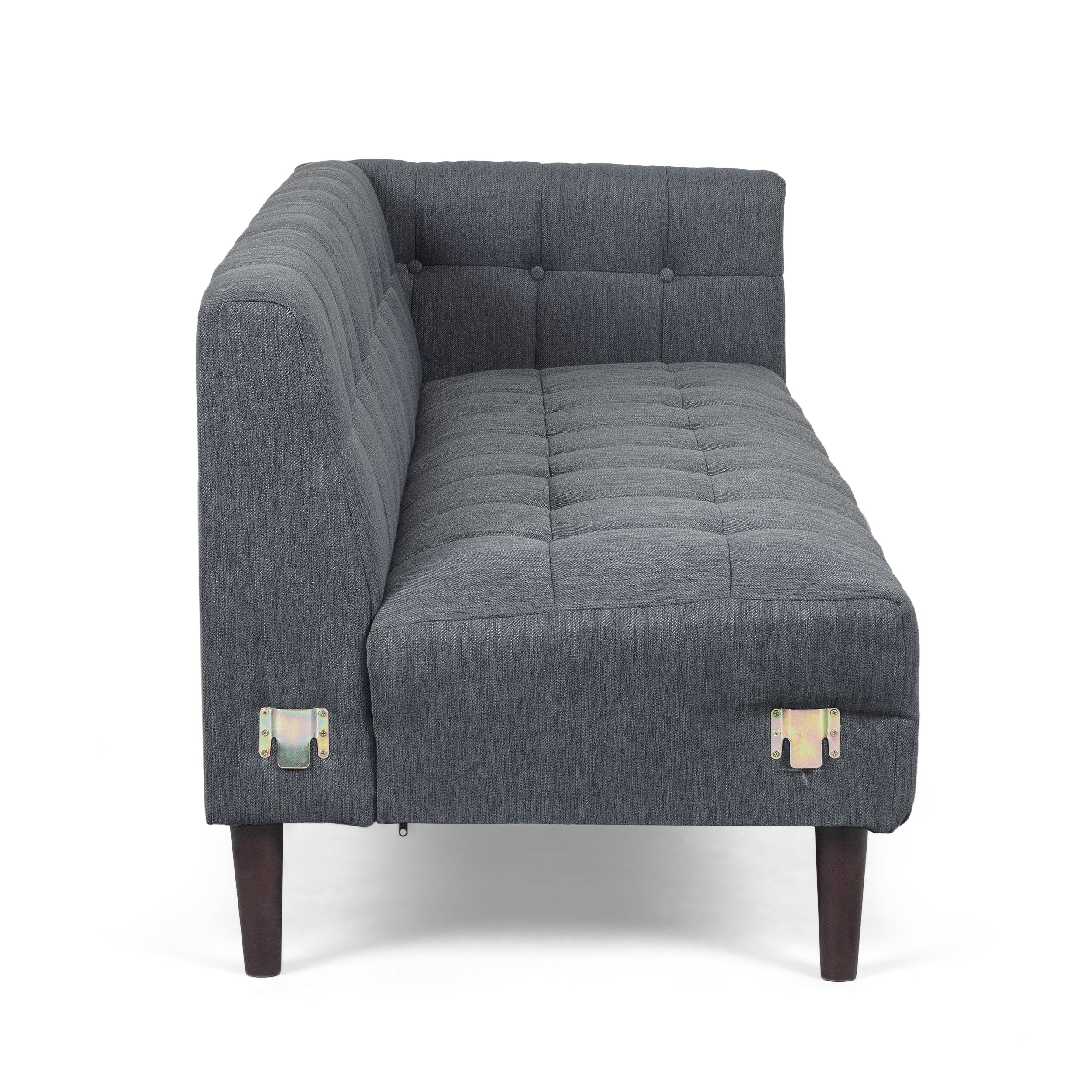 Warnock Mid-Century Modern Fabric Tufted Sectional Sofa Set - furnishings