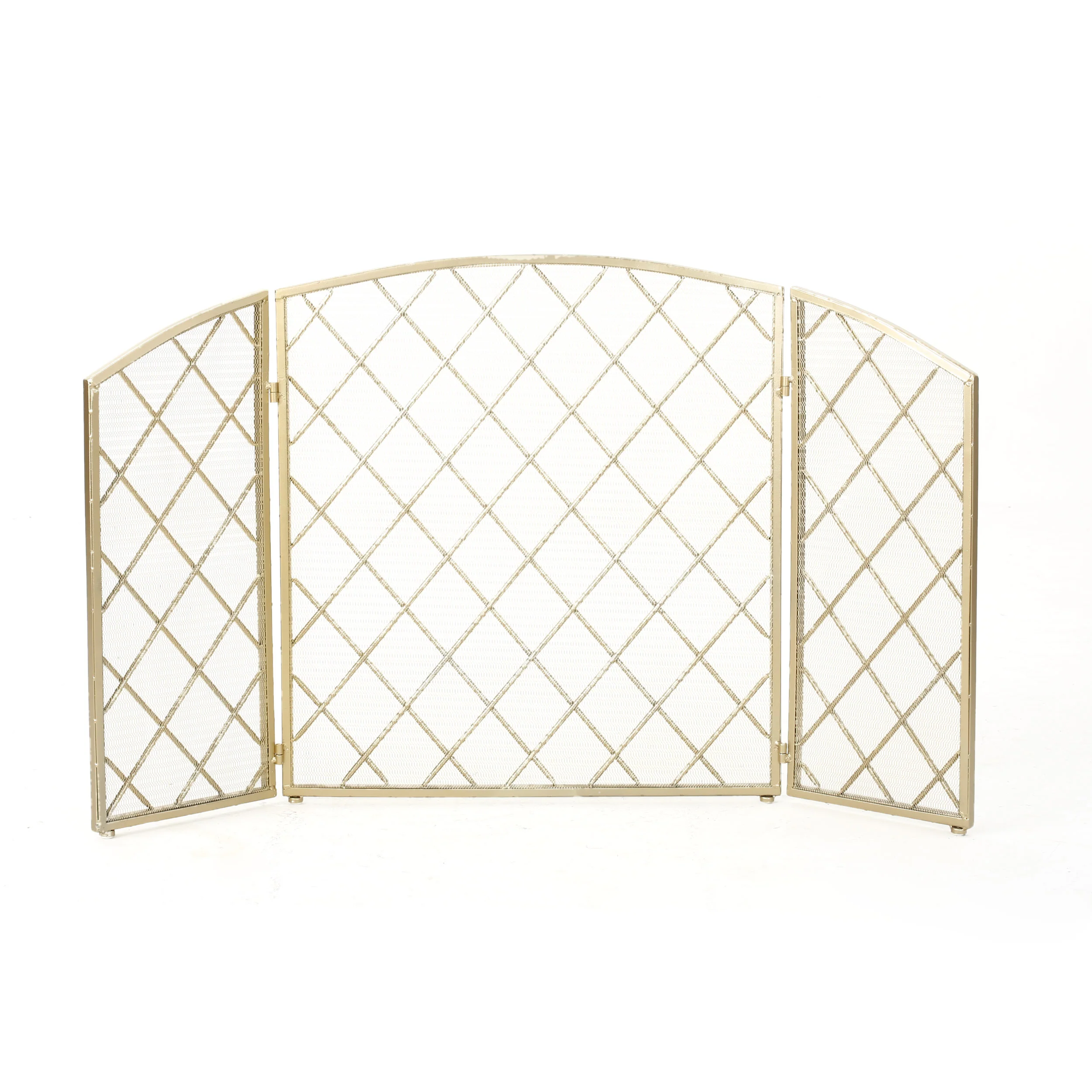 Angella 3 Panelled Iron Fireplace Screen - furnishings