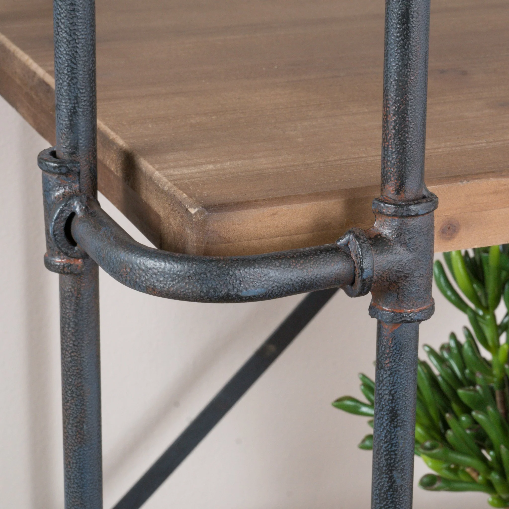 Mercia Industrial Pipe Design 5-Shelf Etagere Bookcase - furnishings