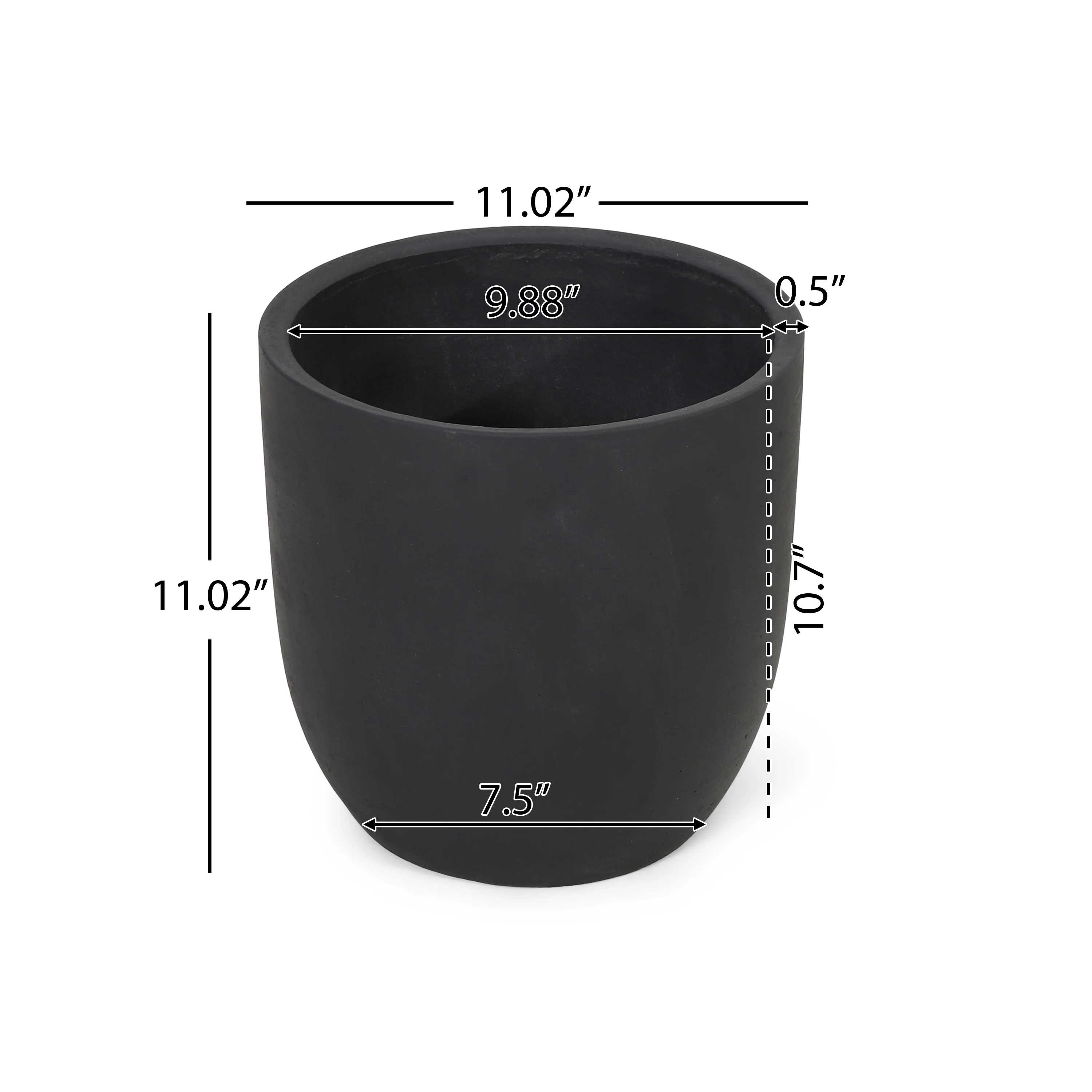 Rochelle Outdoor Lightweight Concrete Planter - furnishings