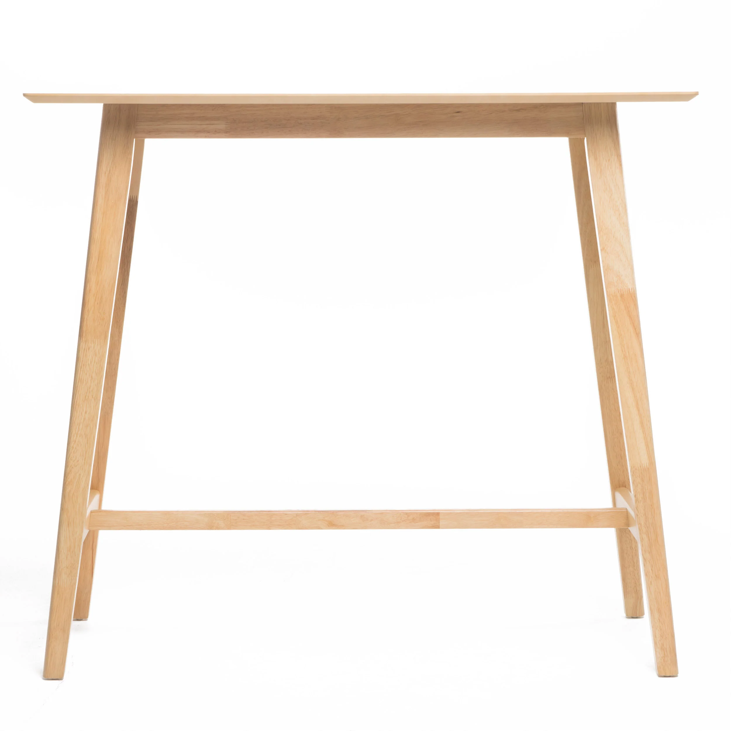 Margaret Mid-Century Rectangular Bar Table with Tapered Legs - furnishings