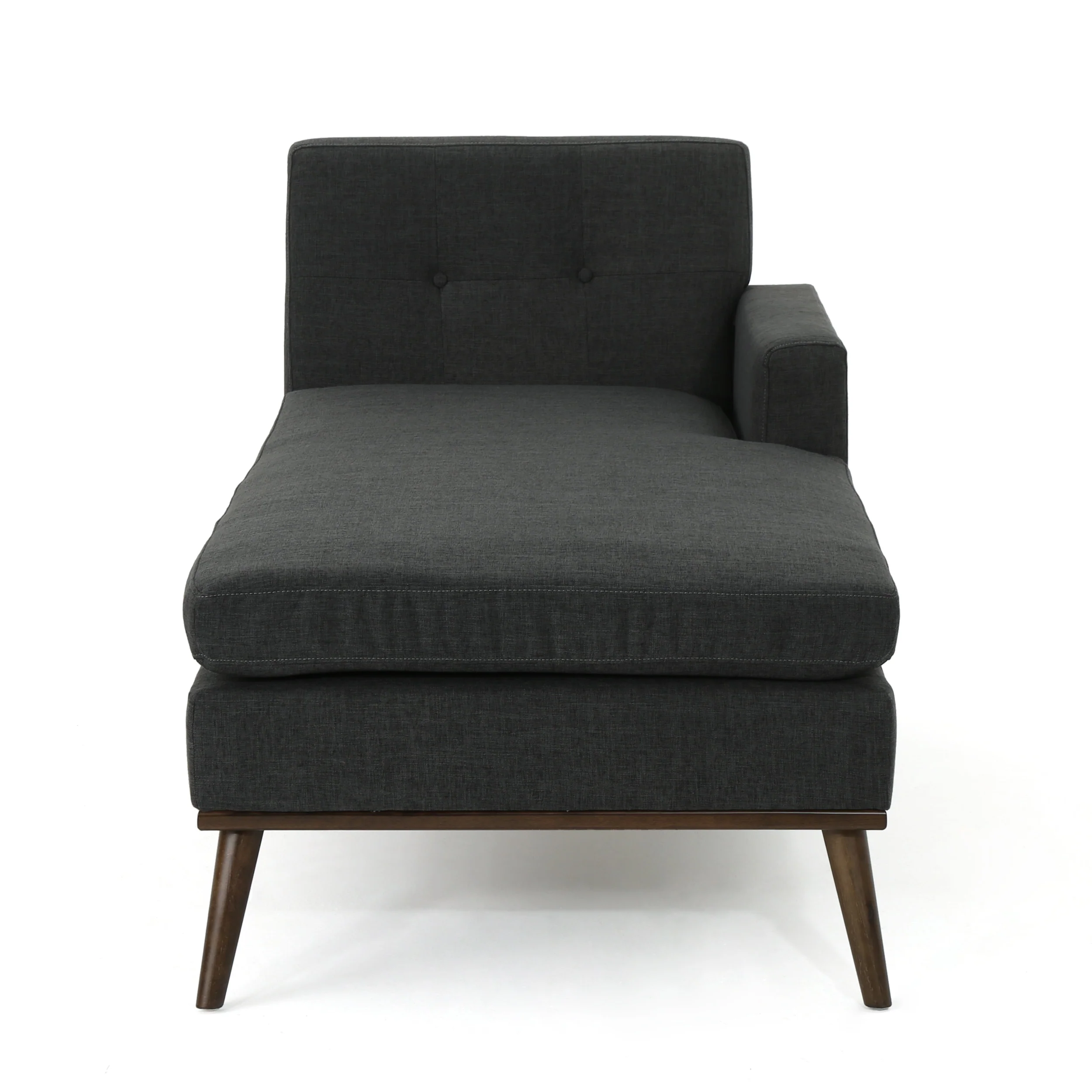 Sophia Mid-Century Modern Fabric Chaise Lounge - furnishings