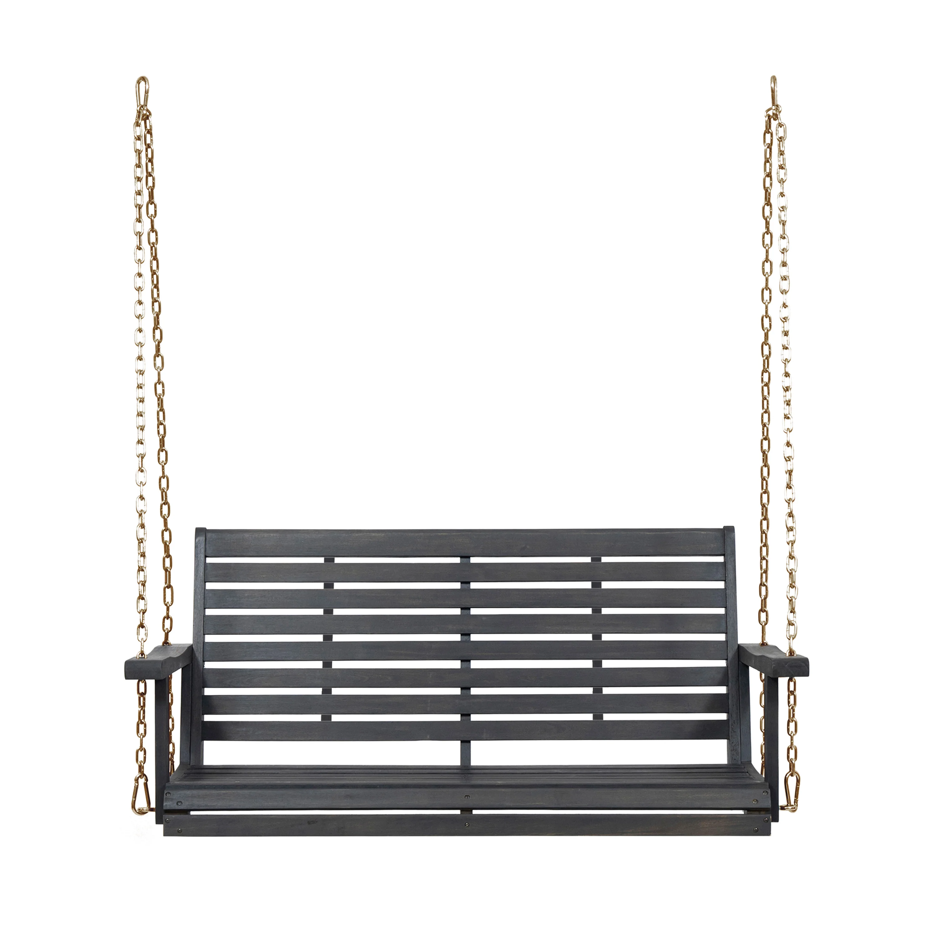 Viola Outdoor Aacia Wood Porch Swing - furnishings