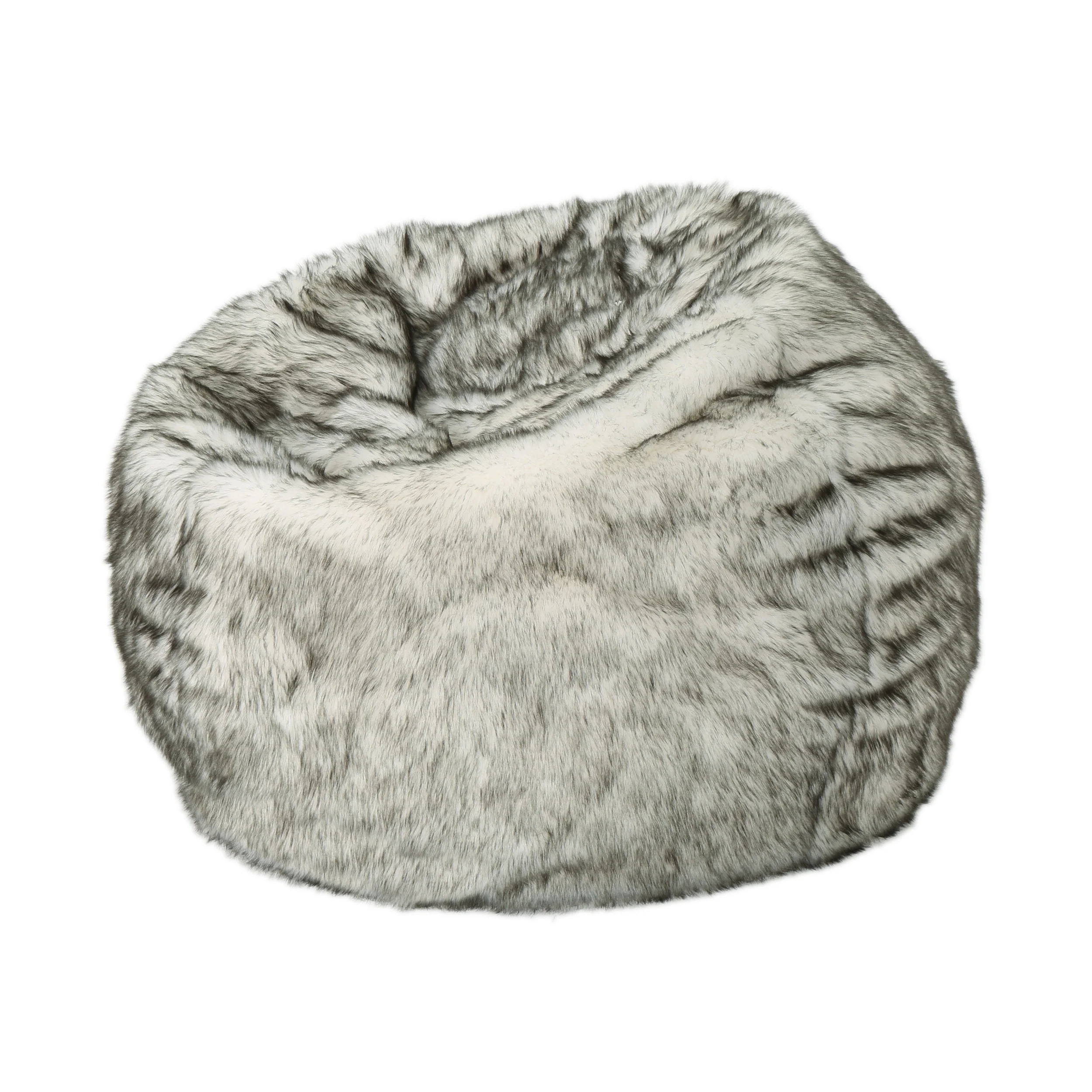 Leslie Modern 3 Foot Faux Fur Bean Bag Cover - furnishings
