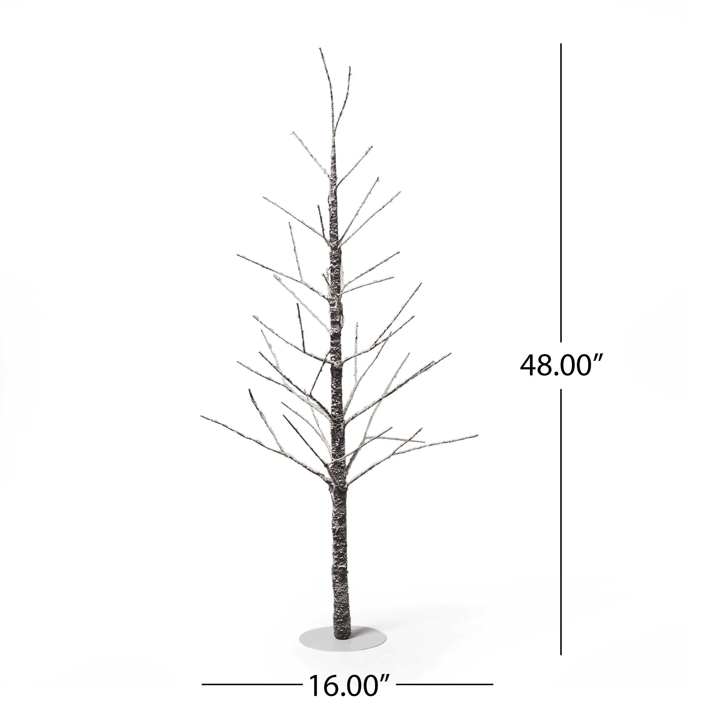 Graycelynn 4-foot Pre-Lit 228 Warm White LED Artificial Christmas Twig Tree - furnishings
