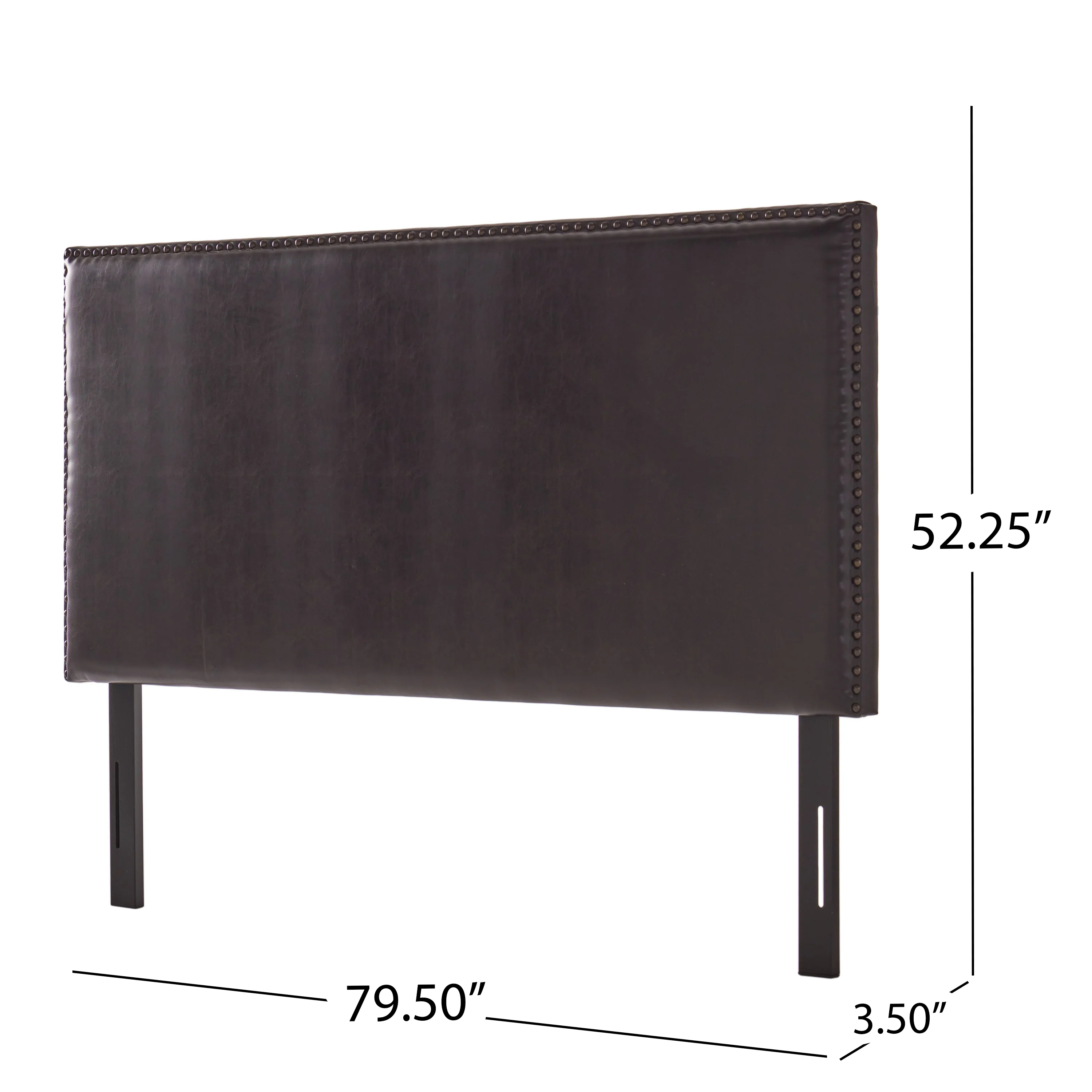Westin King-to-Cal King Adjustable Brown Leather Headboard - furnishings