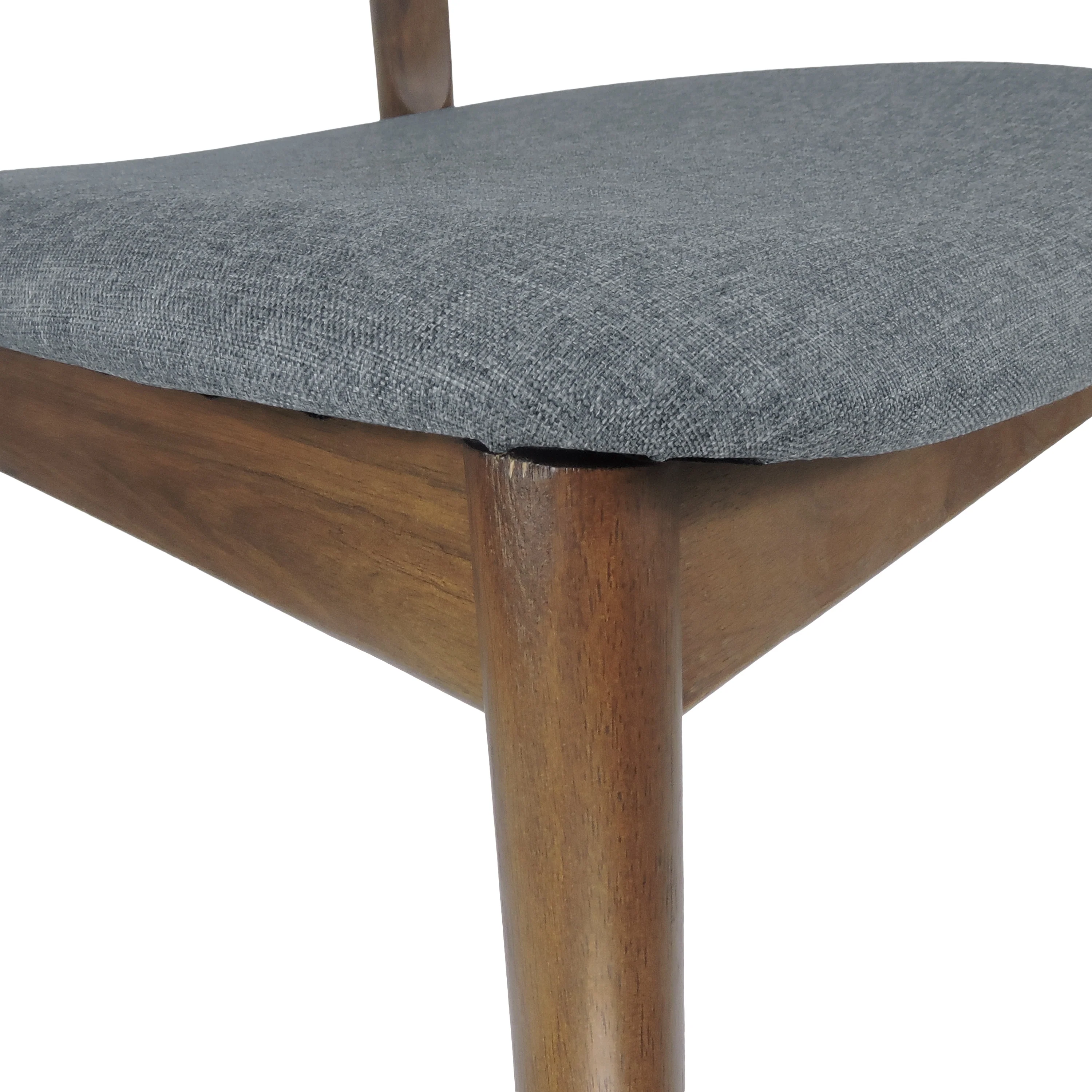 Danmore Mid Century Modern Fabric Upholstered Dining Chairs, Set of 4 - furnishings