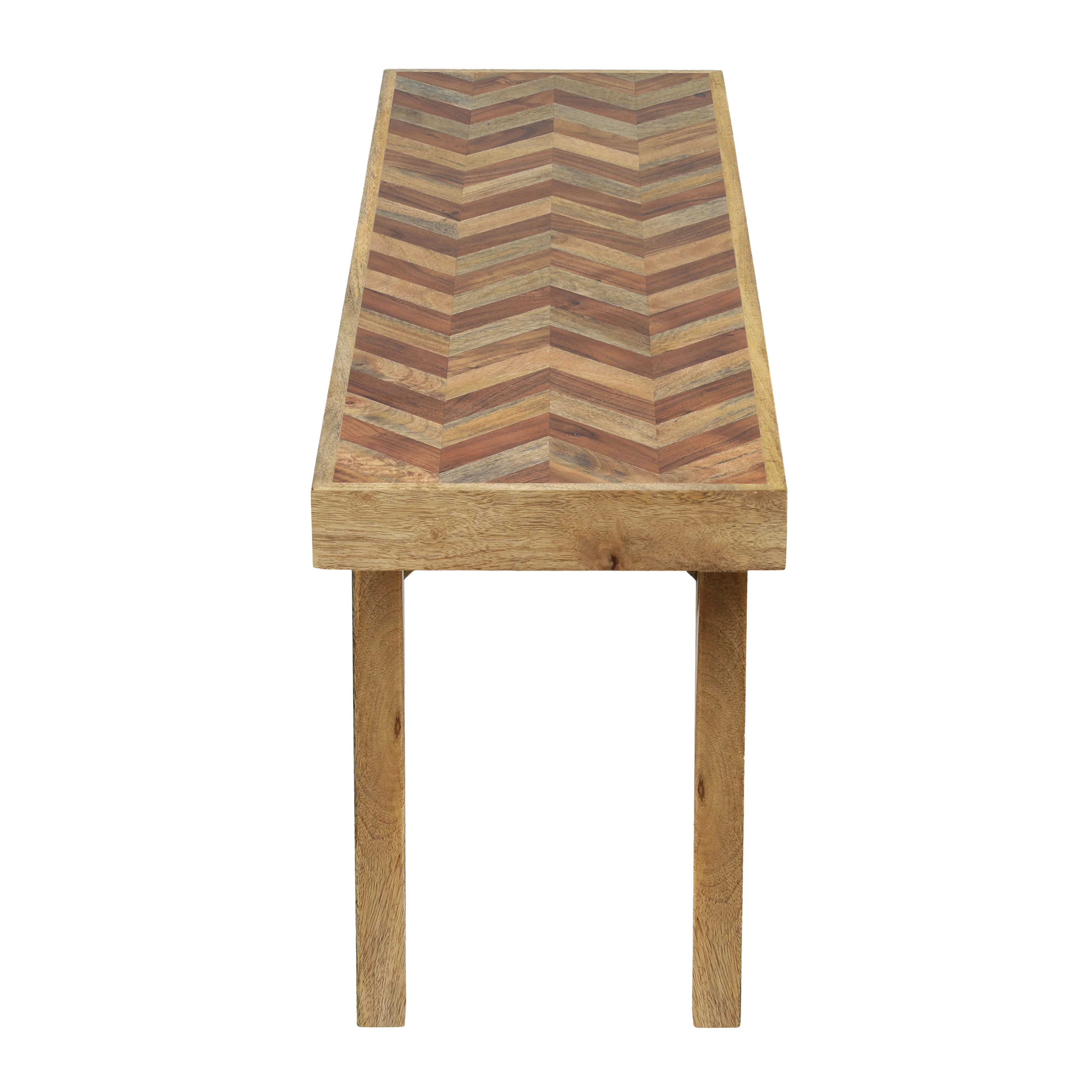 Liorad Mango Rustic Boho Wood Dining Bench - furnishings