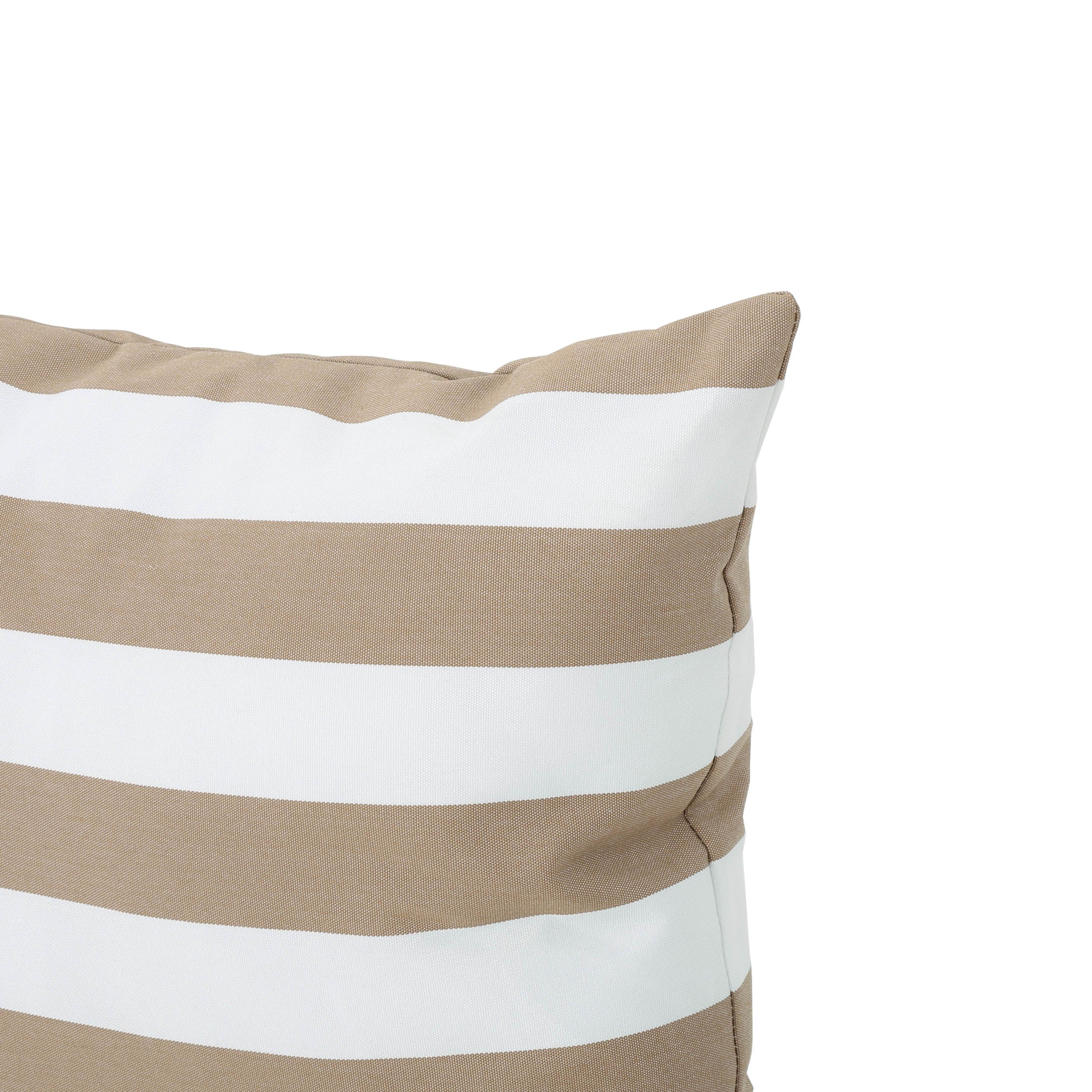 La Mesa Indoor Striped Water Resistant Square Throw Pillow - furnishings