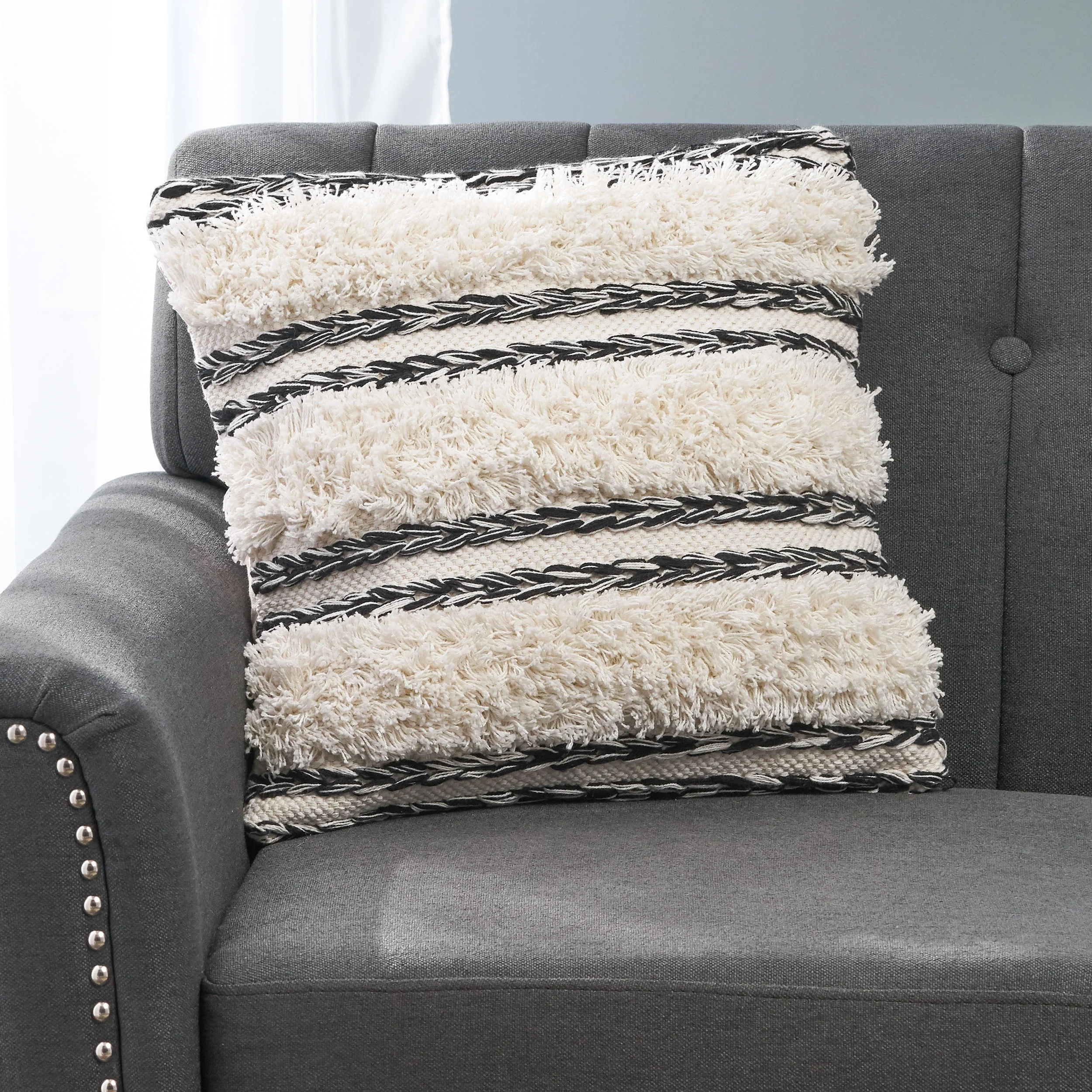 Emoni Boho Cotton Pillow Cover - furnishings