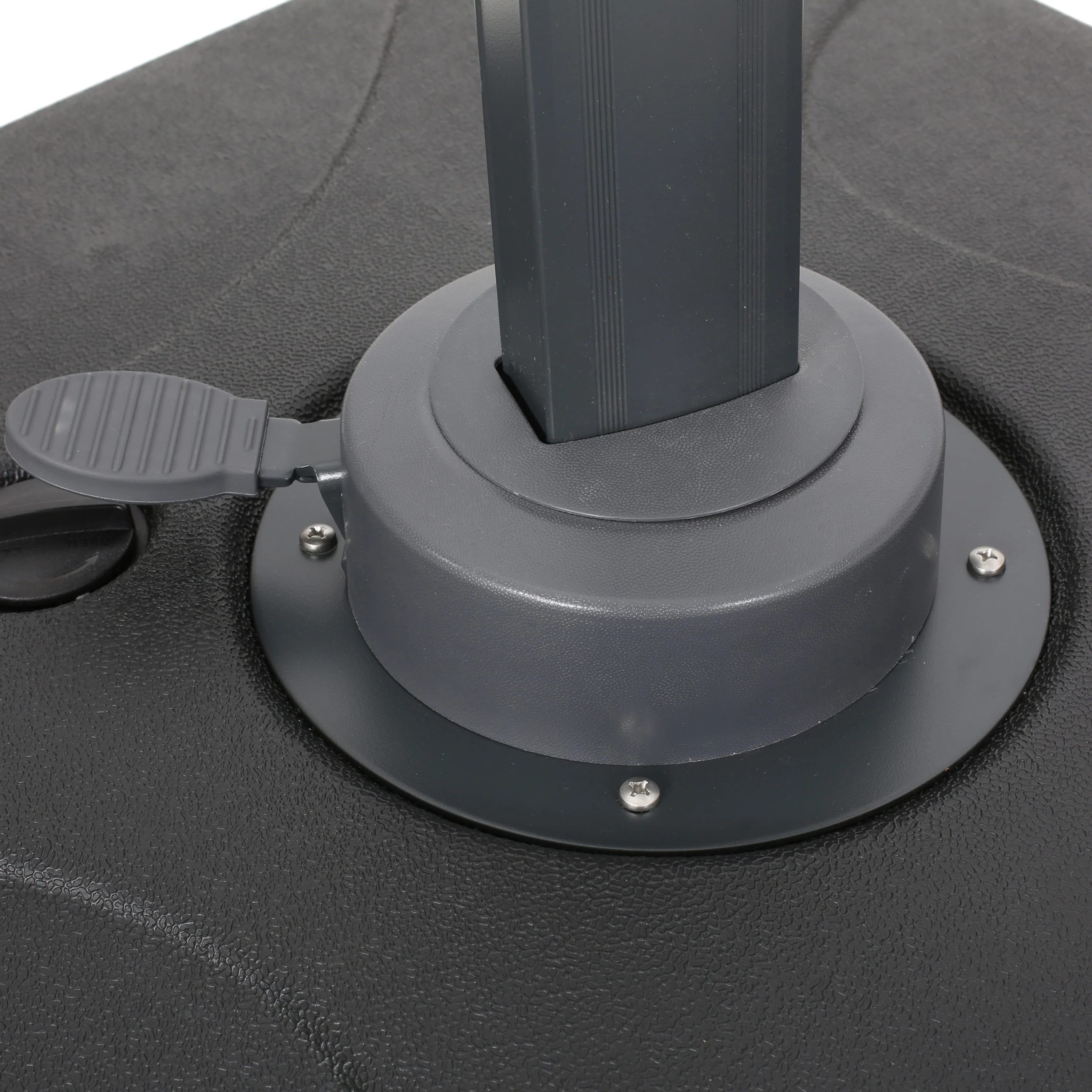 Fairhall Outdoor Resin Umbrella Base Only, Black - furnishings