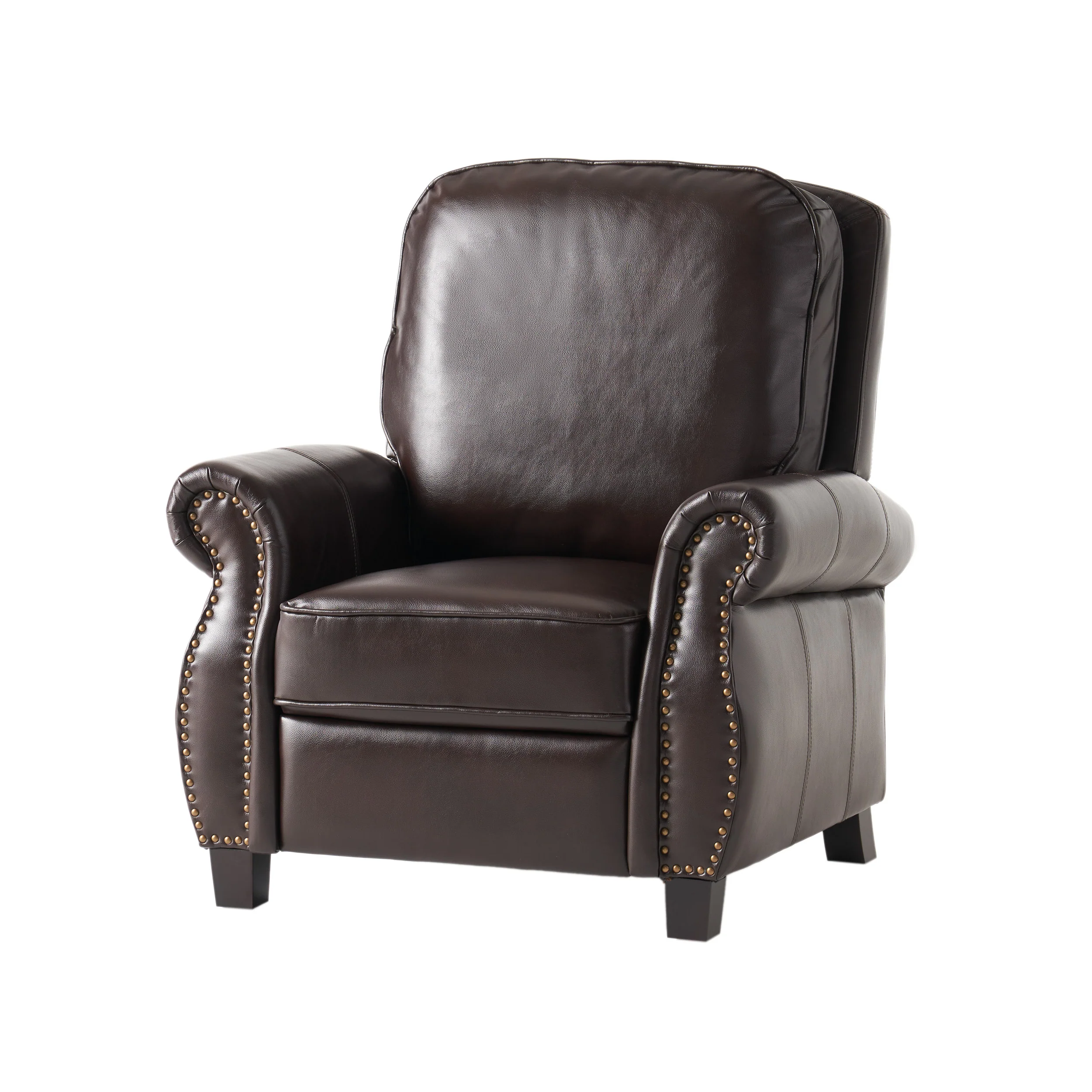 Jasmine Brown Leather Cigar Recliner - furnishings