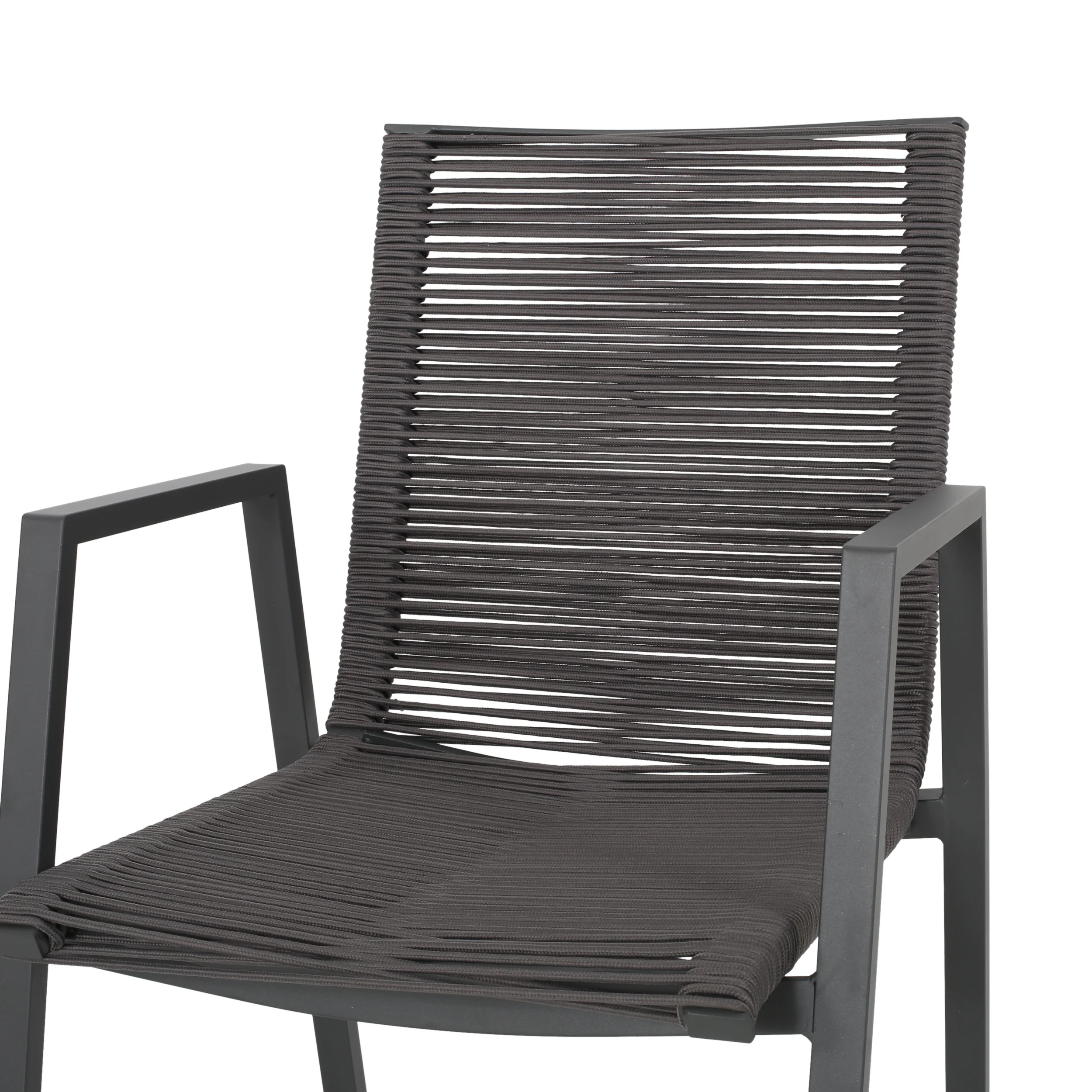 Severide Outdoor Modern 6 Seater Aluminum Dining Set with Eucalyptus Table Top - furnishings