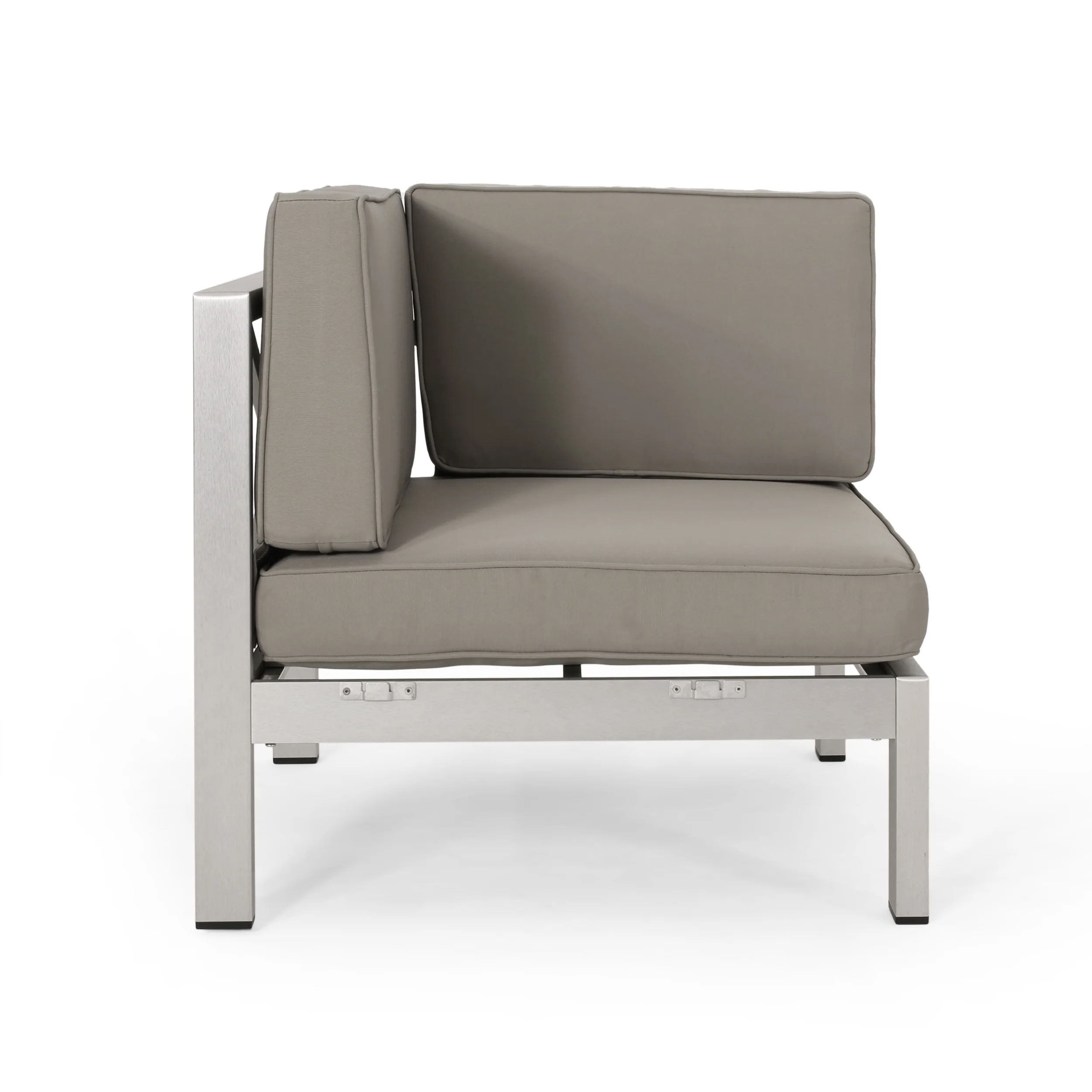 Morocco Vista Outdoor Modern 5 Seater V-Shaped Sectional Sofa Set - furnishings