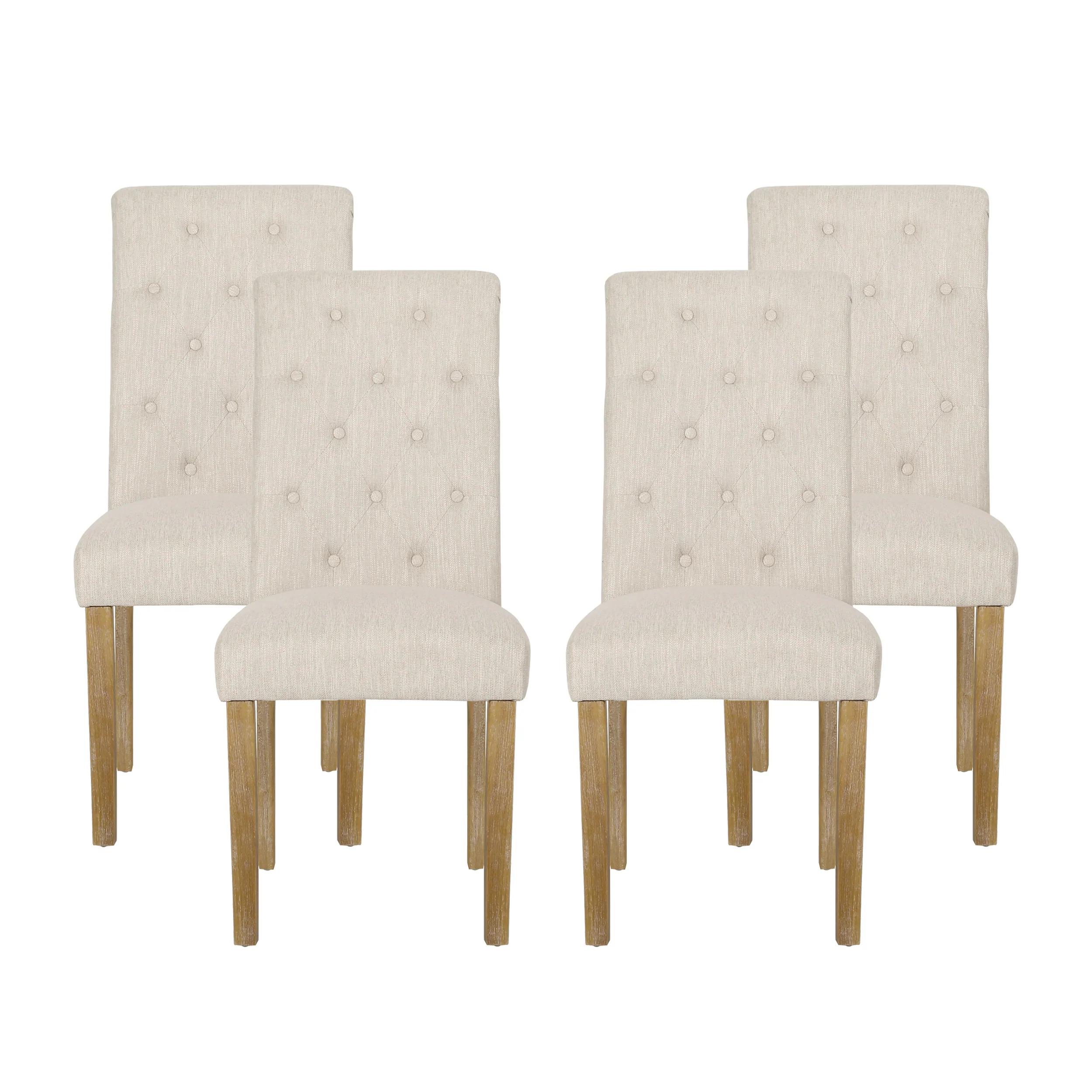 Larkspur Contemporary Tufted Dining Chairs, Set of 4 - furnishings
