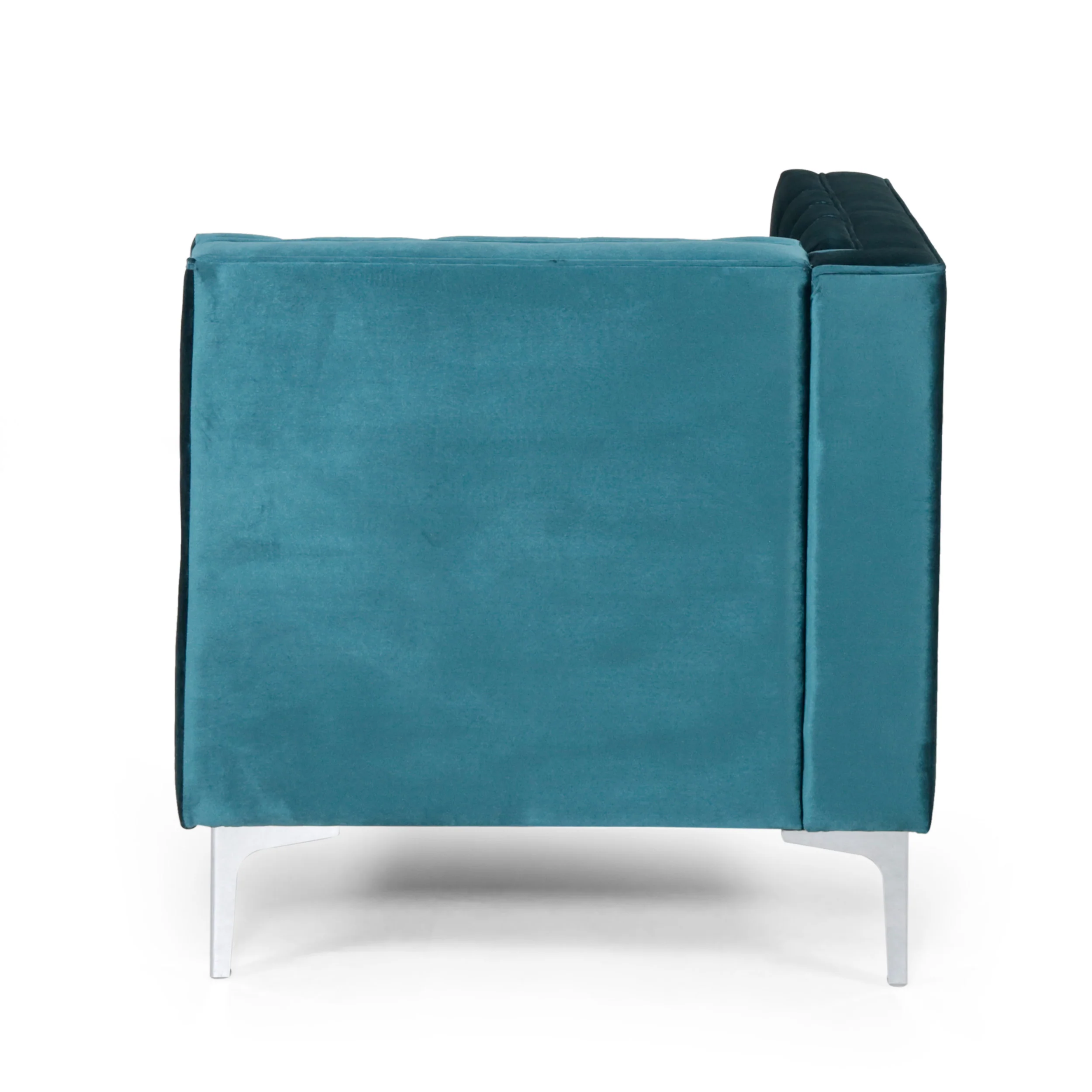 Camrose Contemporary Tufted Velvet Chaise Sectional - furnishings