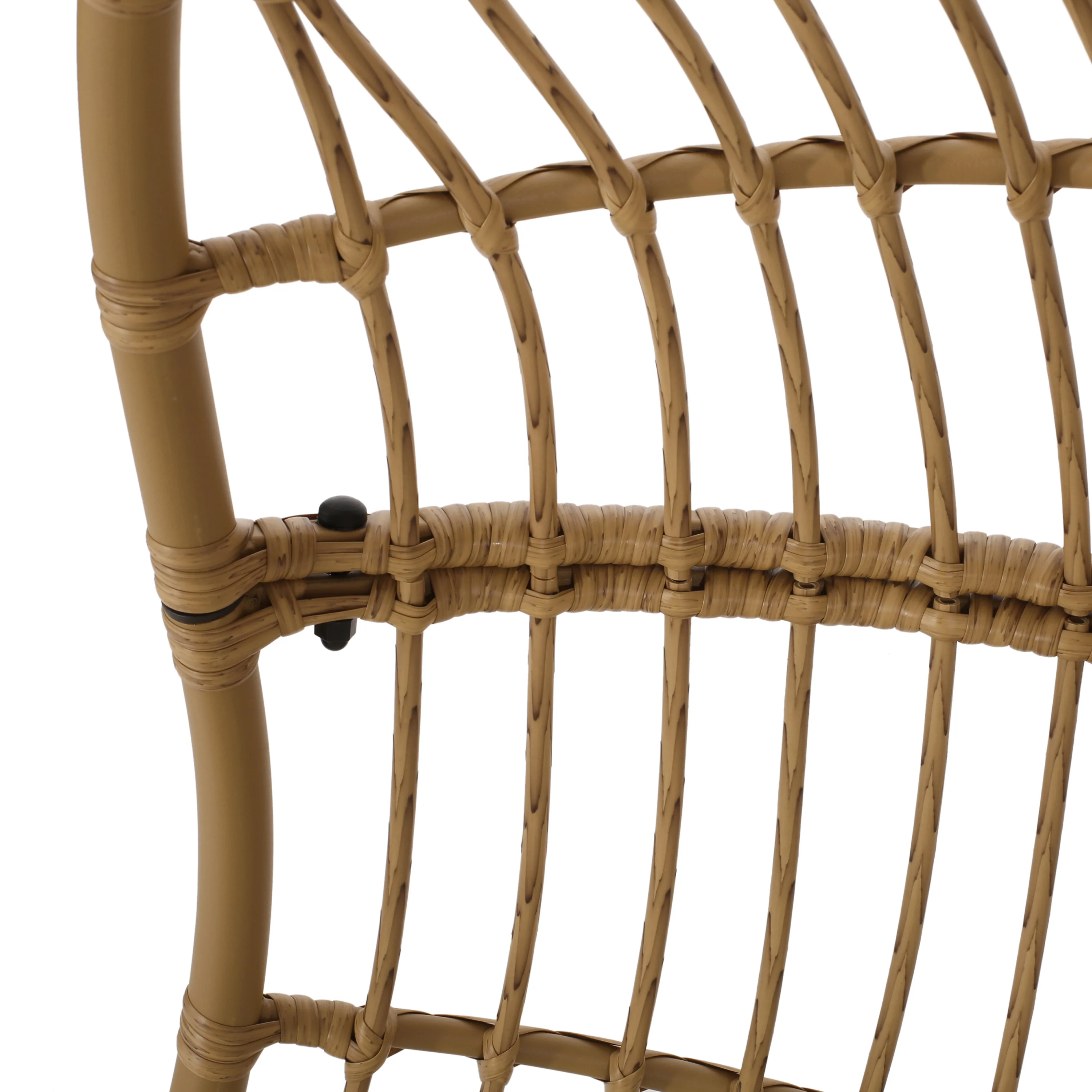 Perry Outdoor Wicker Hanging Basket Chair with Cushions - furnishings