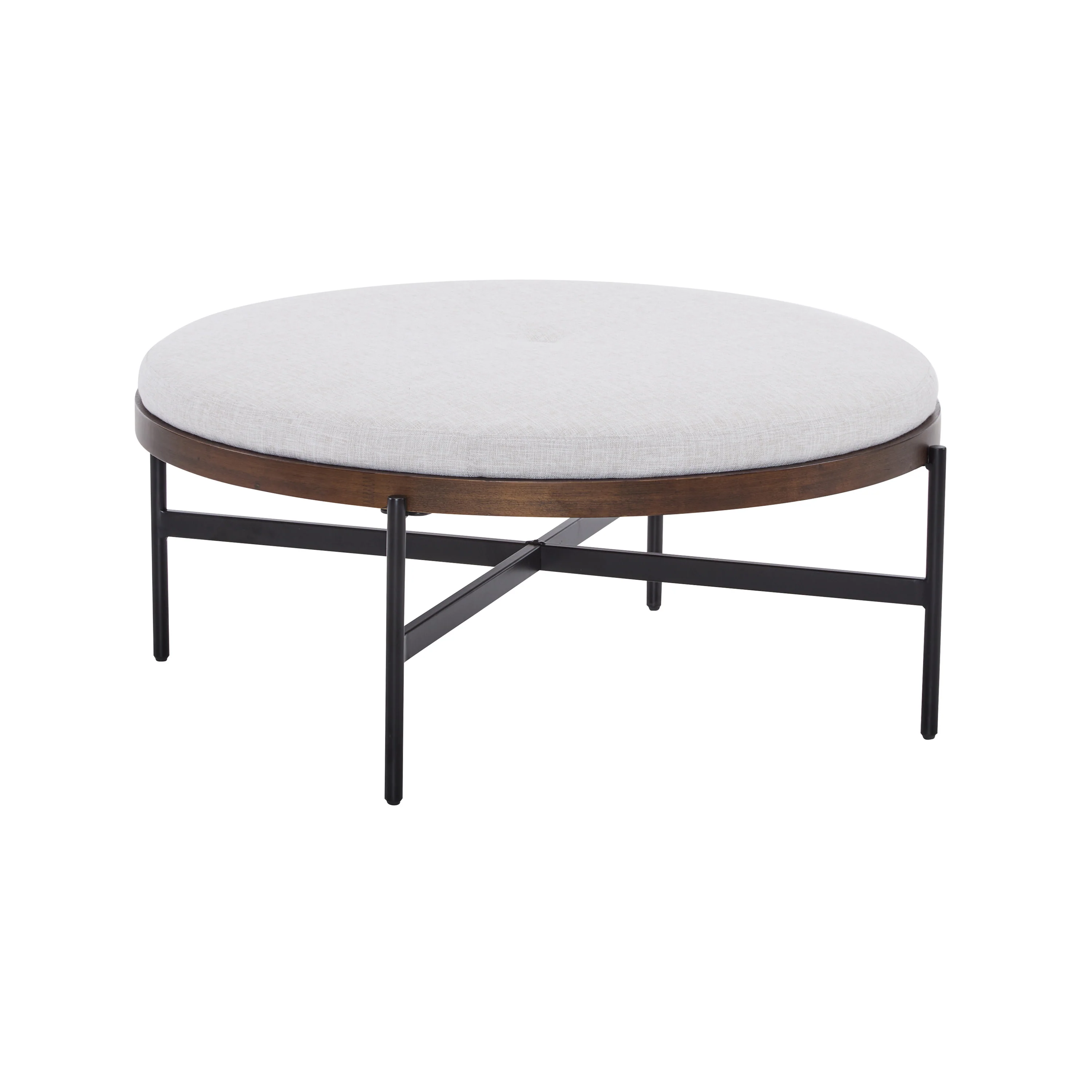 Lyricie Modern Round Ottoman Bench Table - furnishings