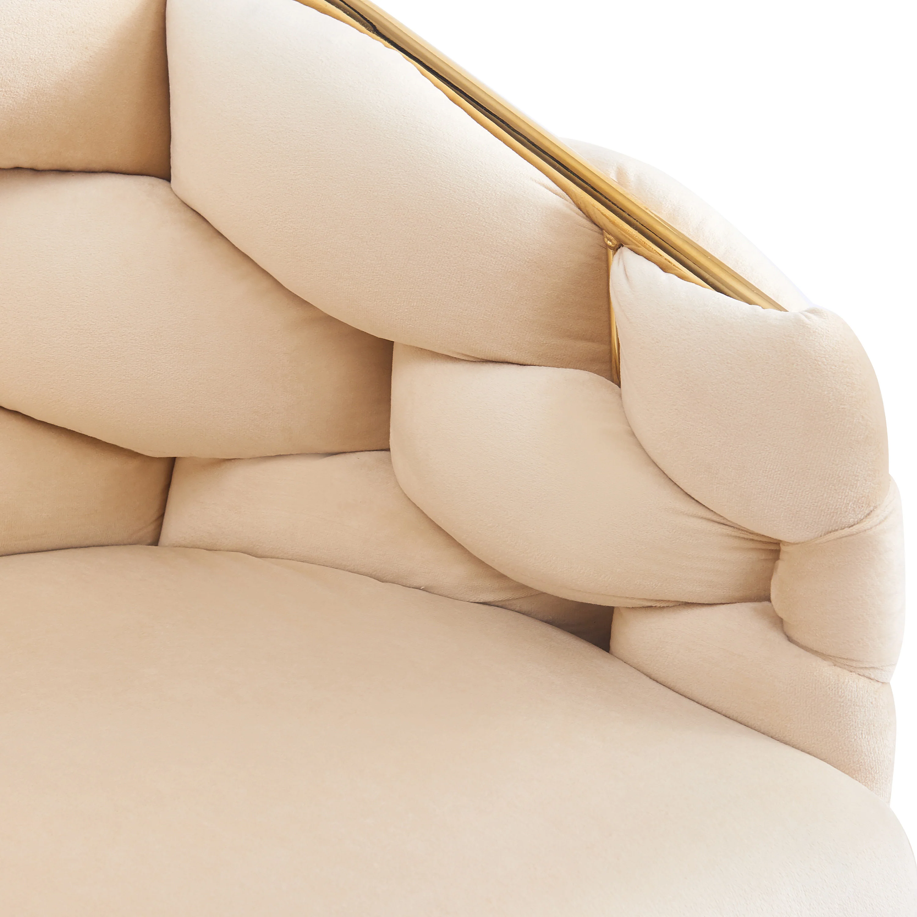 Cotorro Velvet Barrel Design Accent Chairs - furnishings