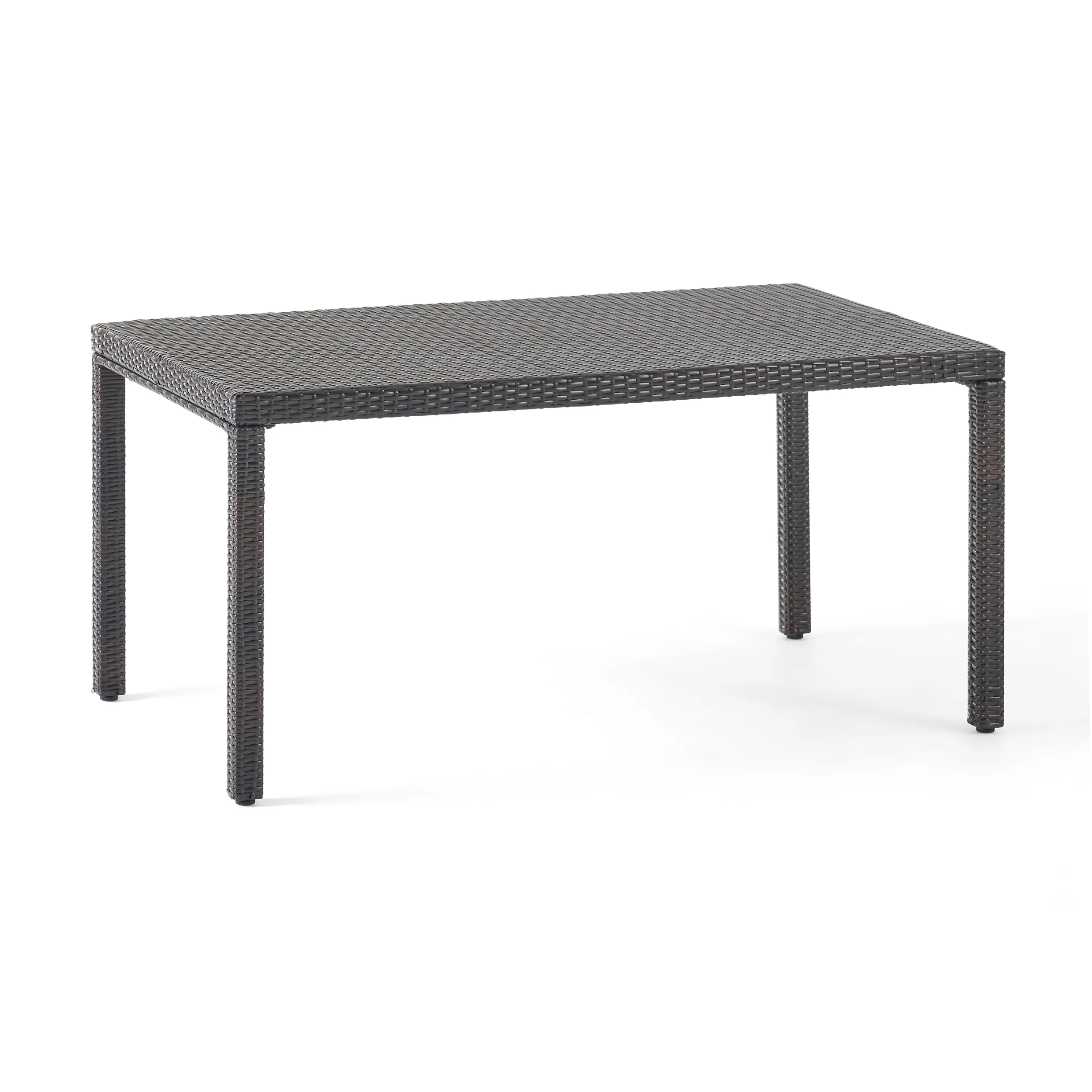 Edene Outdoor 7-piece Wicker Rectangular Dining Set - furnishings