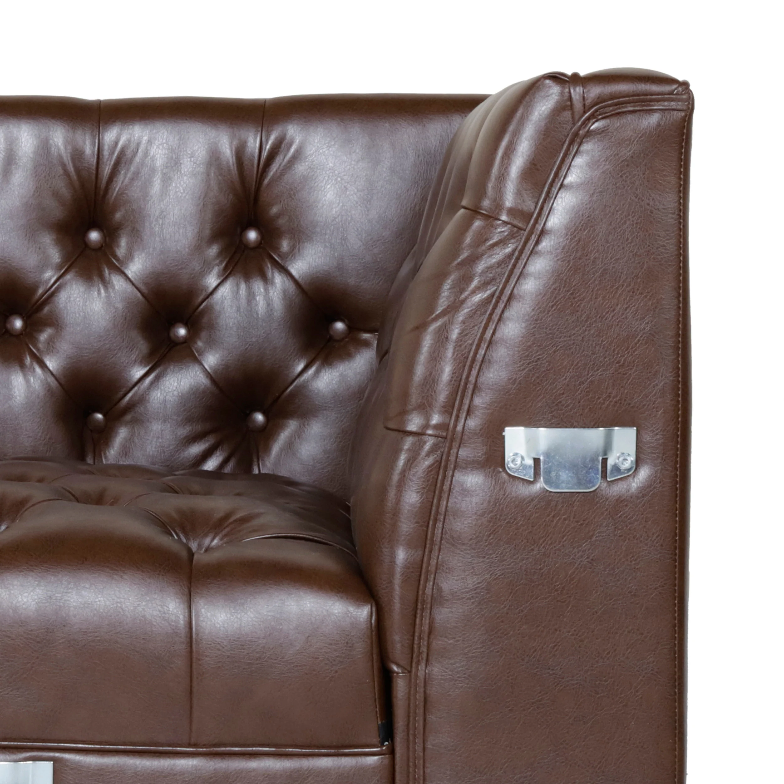 Camrose Contemporary Tufted 4 Seater Chaise Lounge Sectional Sofa - furnishings