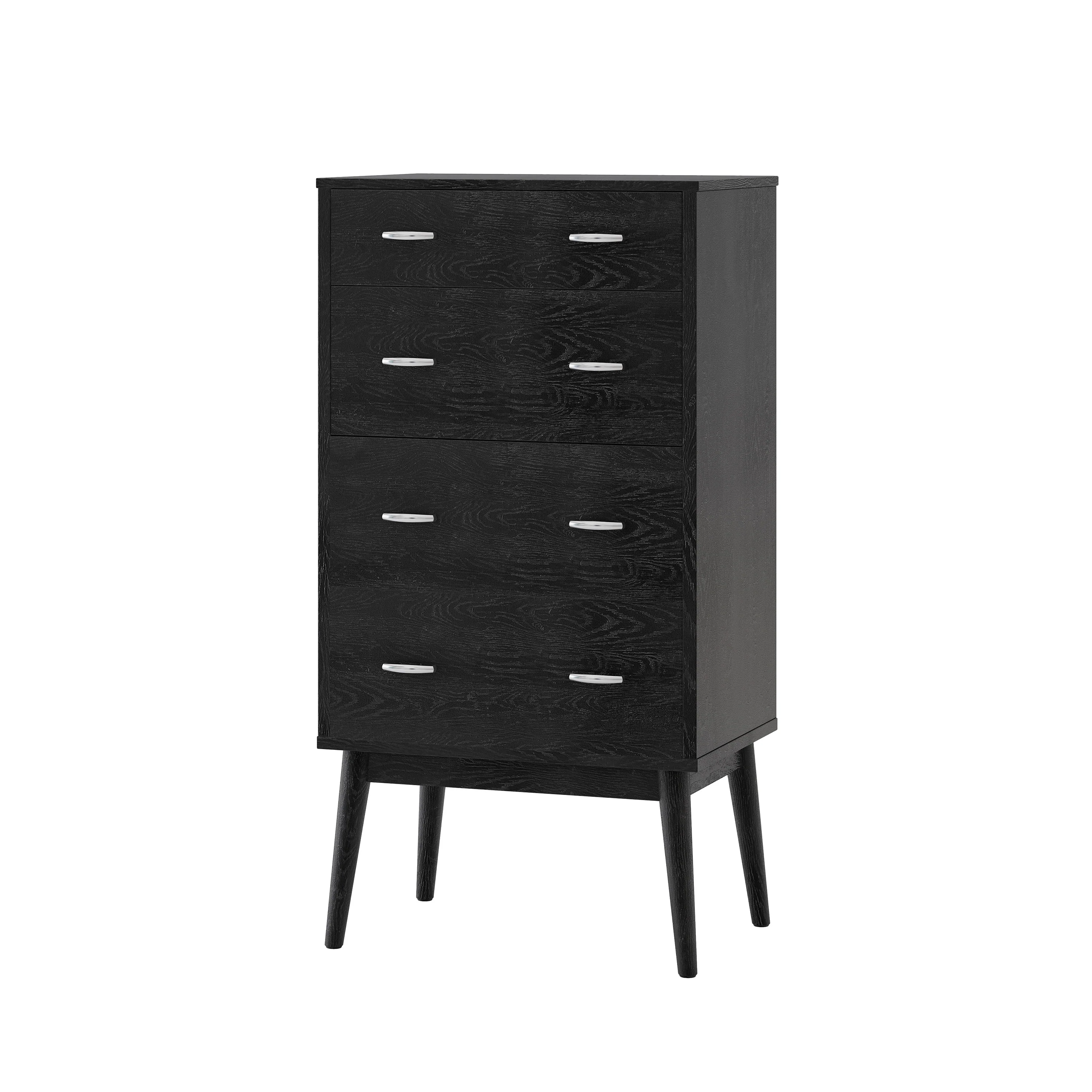 Wilbur Mid Century Modern Wooden 4 Drawer Dresser - furnishings