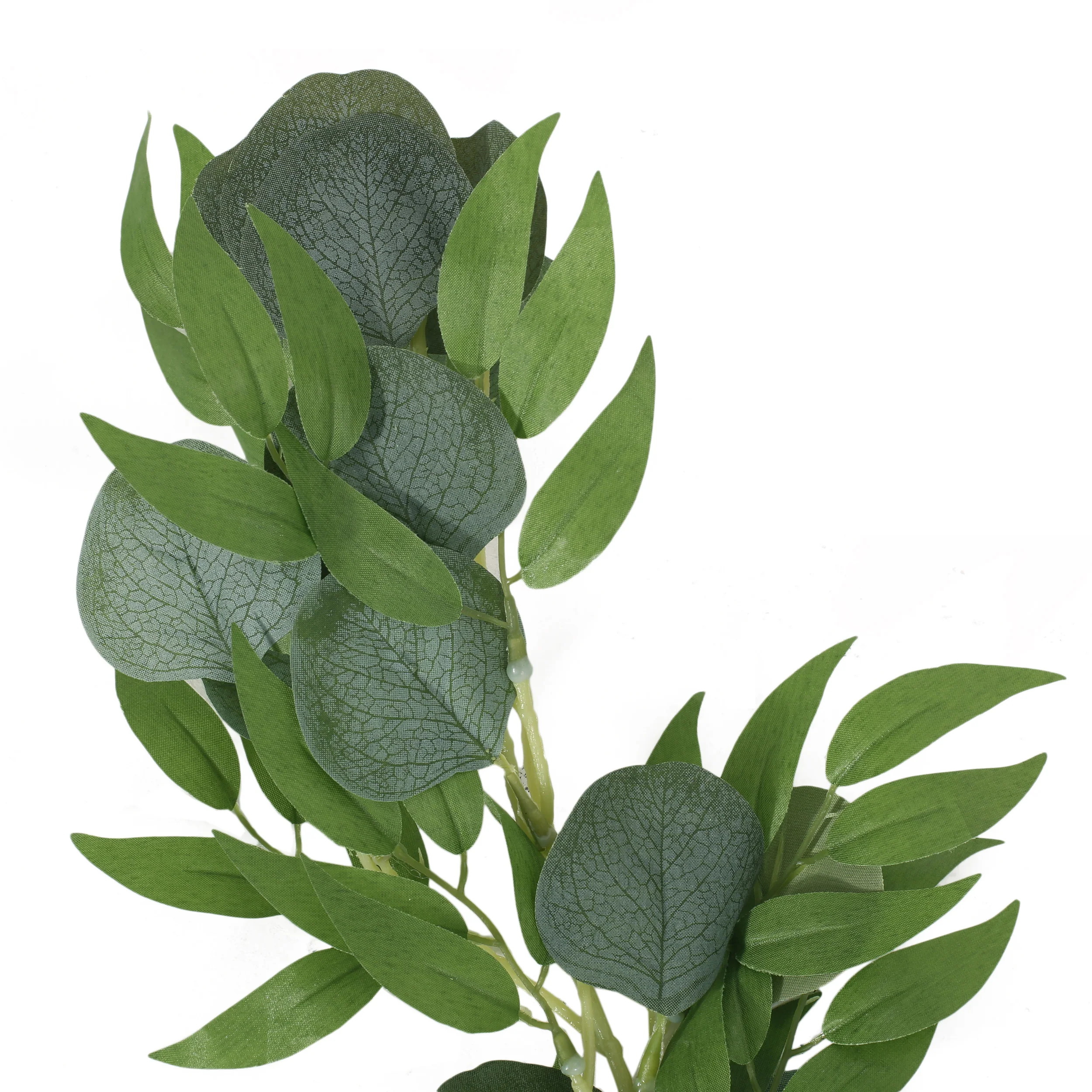 Cragin 6.5-foot Eucalyptus Vine Artificial Silk Garland, Green - furnishings
