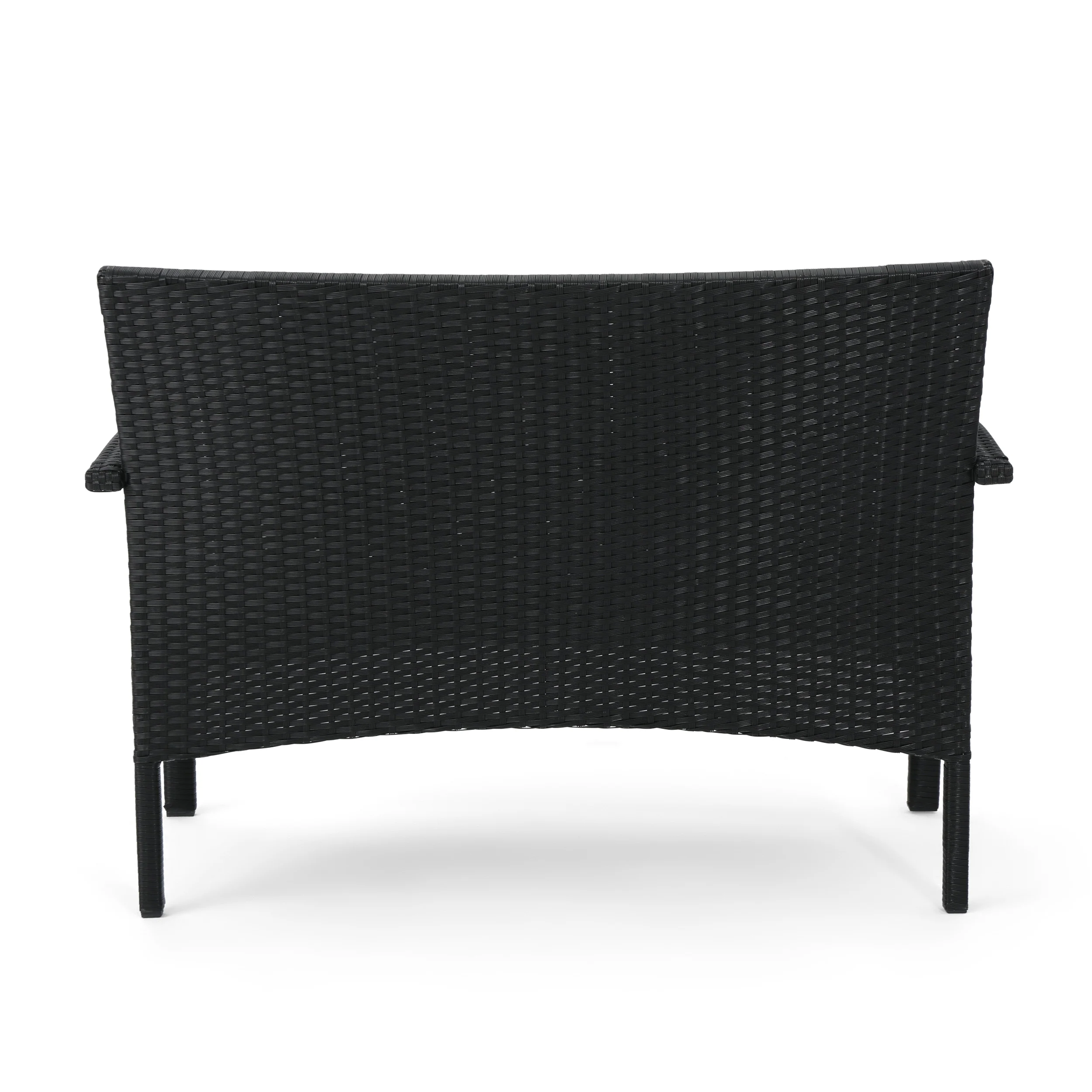 Carmela Outdoor 8 Seater Wicker Chat Set with Cushions - furnishings