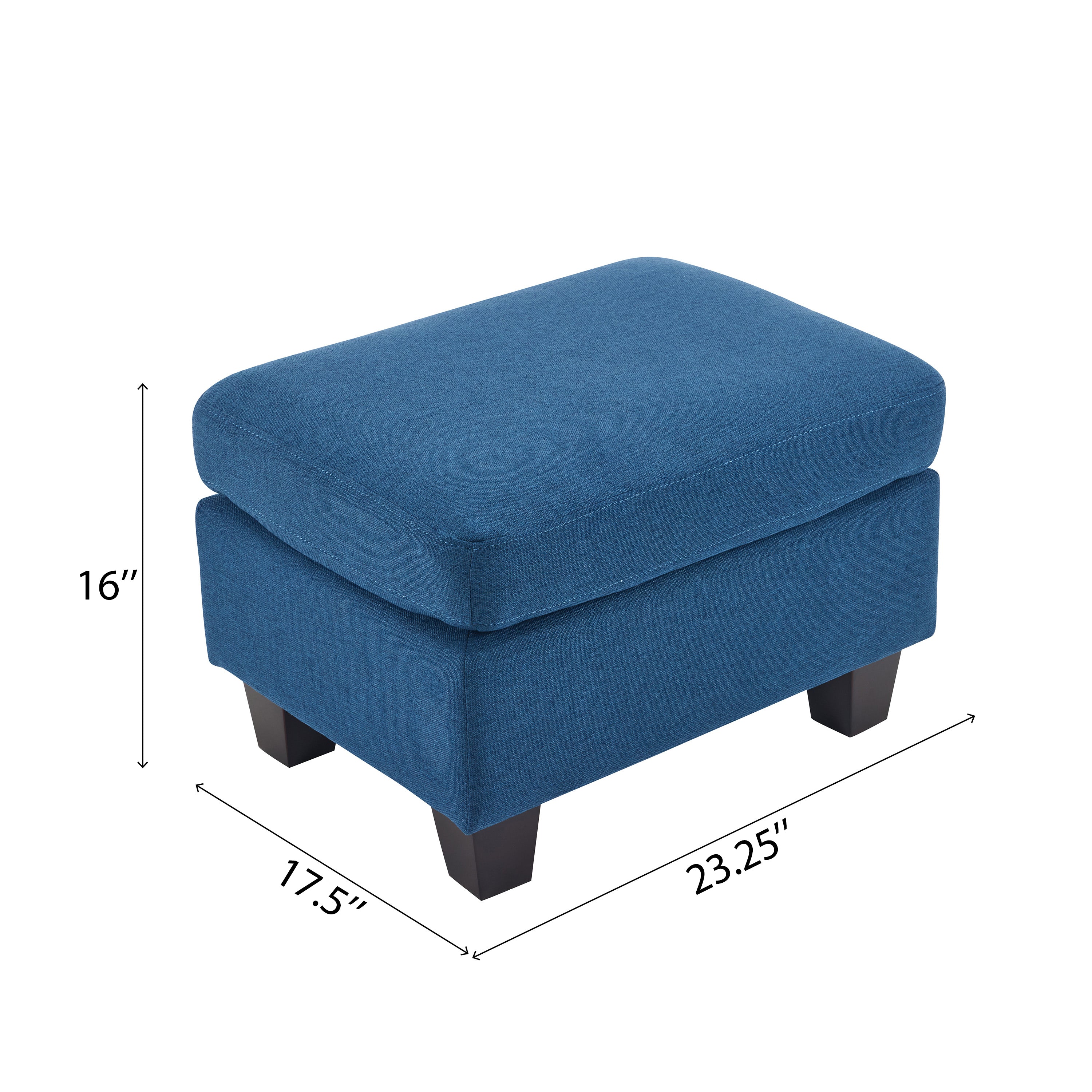 Judkins Fabric Tufted Ottoman - furnishings