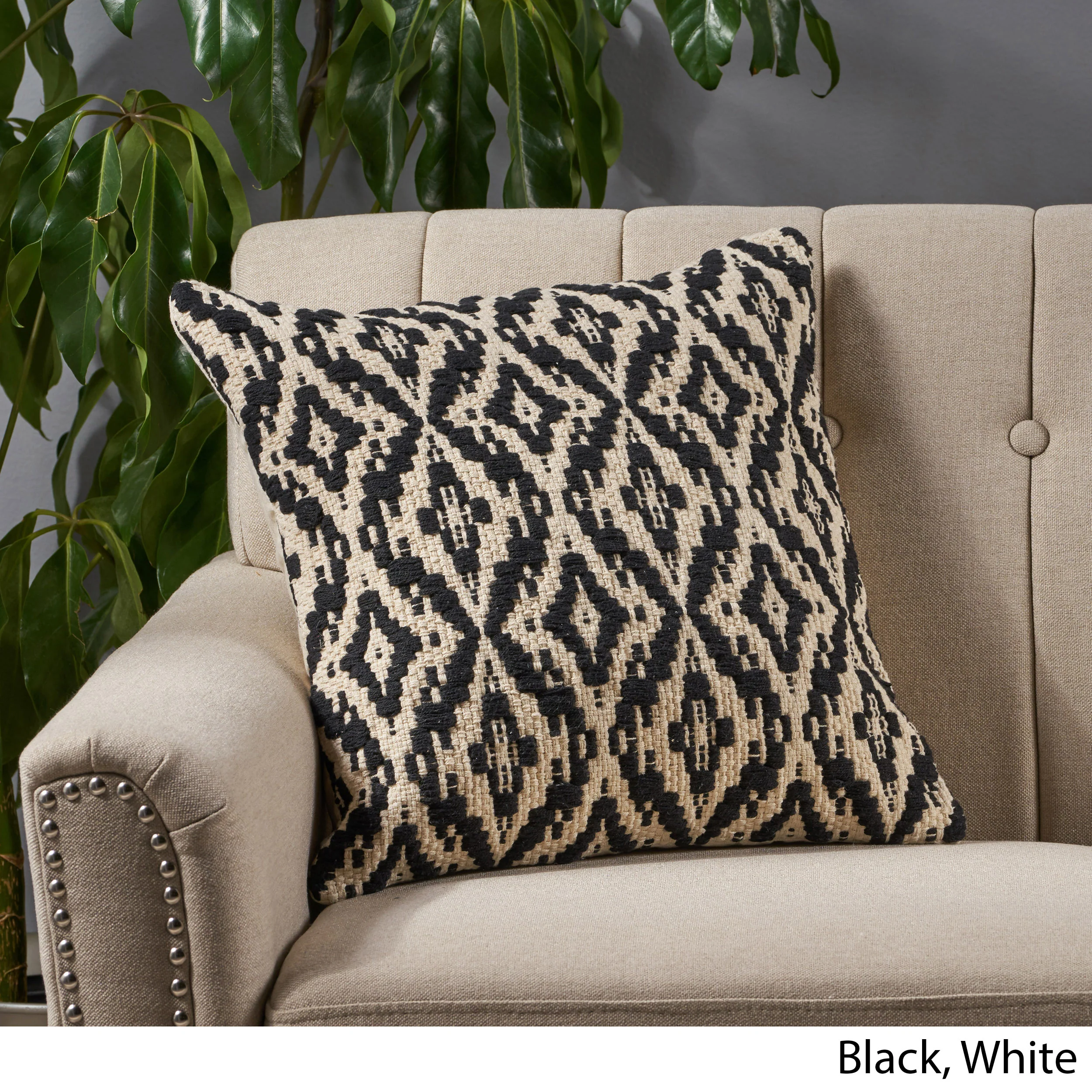 Demetrius Boho Cotton Throw Pillow - furnishings