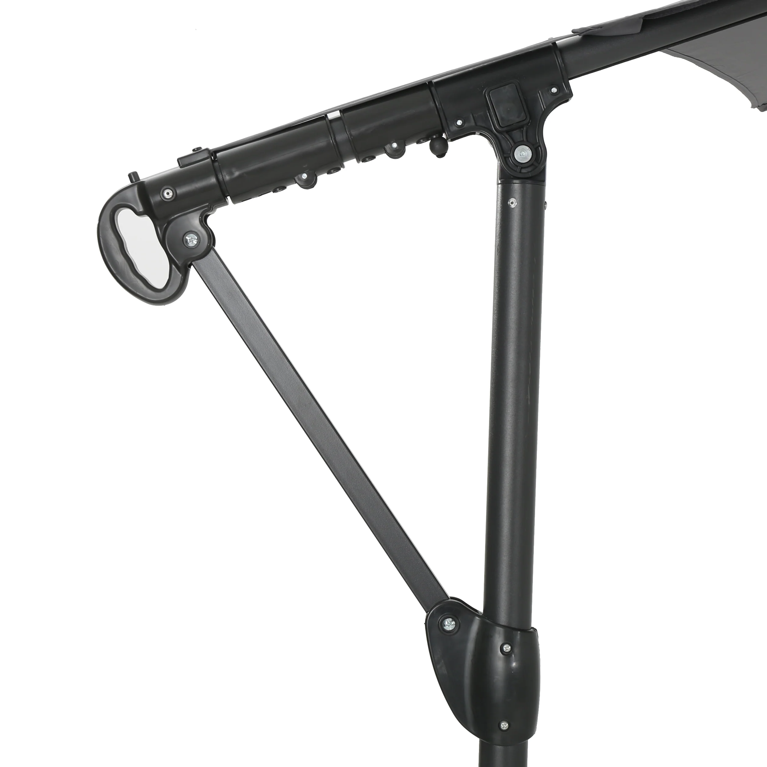 Sloane Outdoor Water Resistant Steel Frame Banana Sun Canopy - furnishings