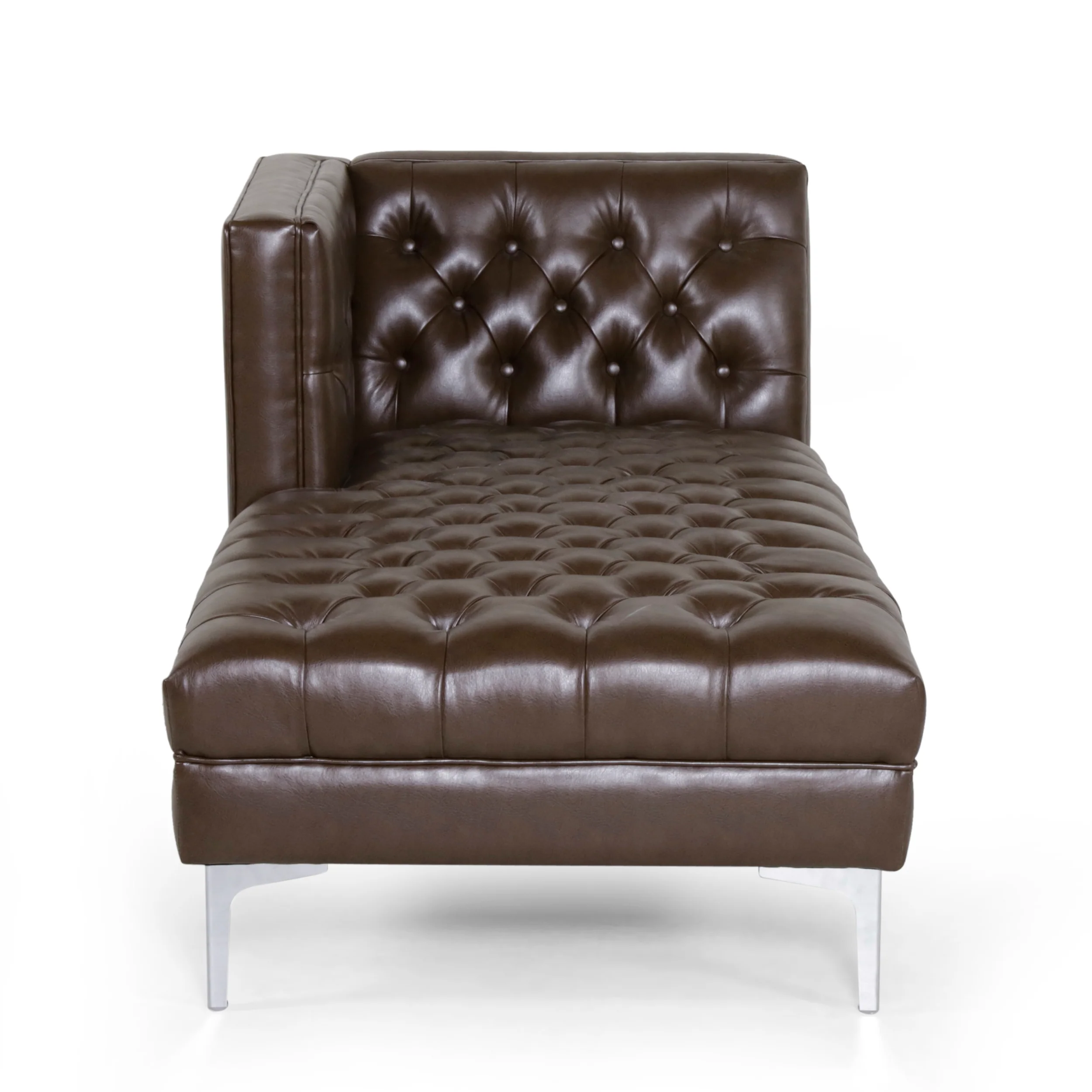 Bluffton Contemporary Tufted One Armed Chaise Lounge - furnishings