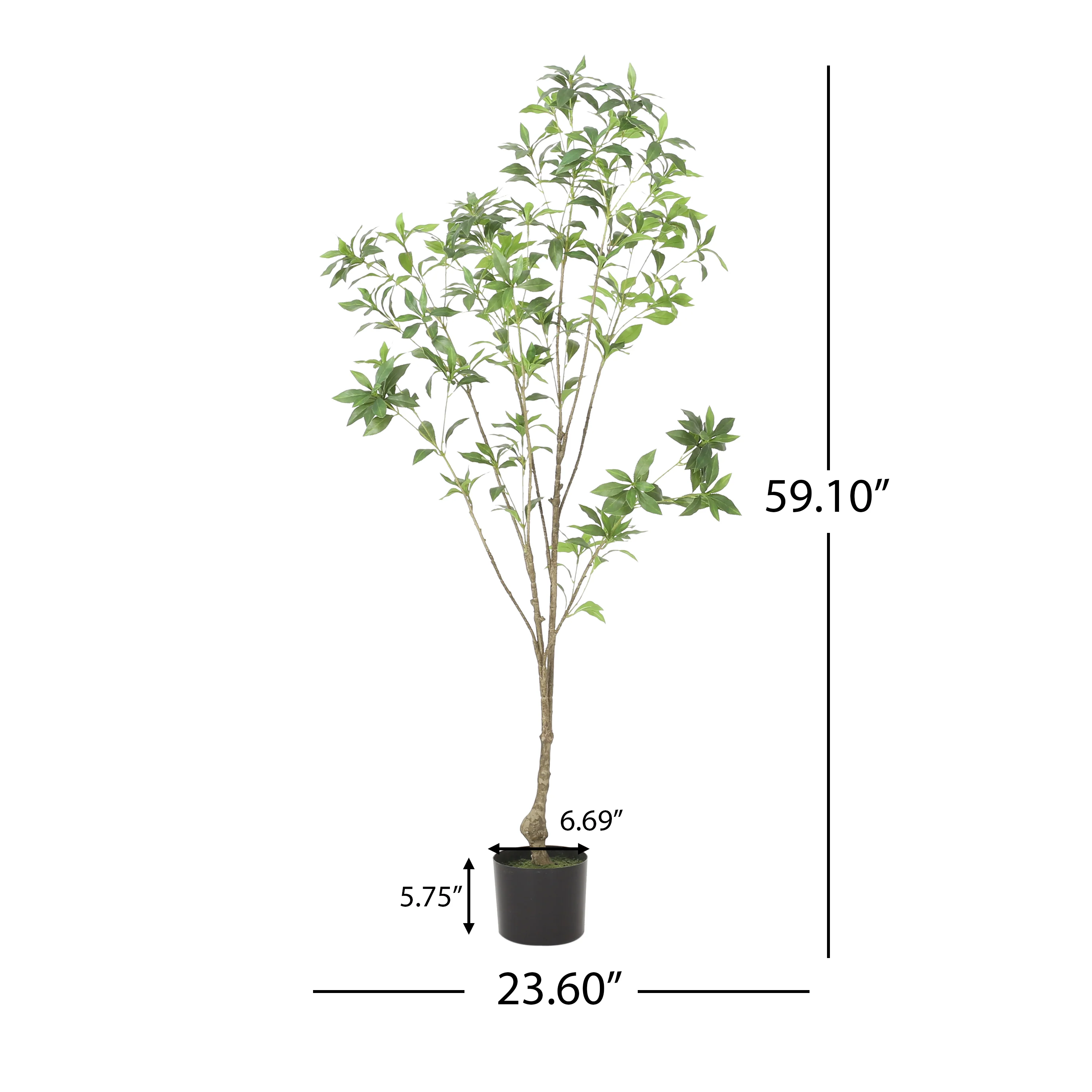 Purling Artificial Pieris Tree - furnishings