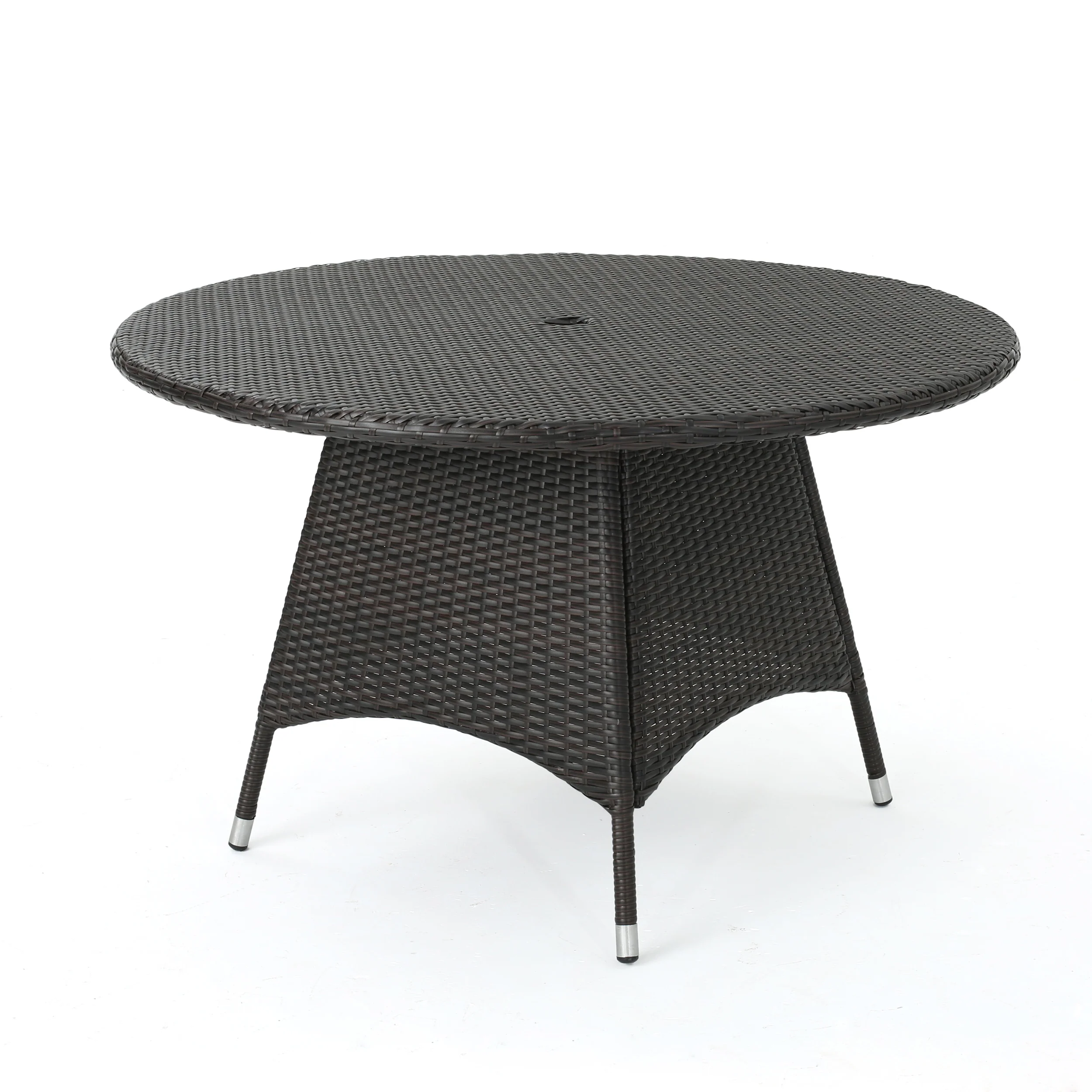 Zakyiah Outdoor Contemporary 4 Seater Wicker Dining Set - furnishings