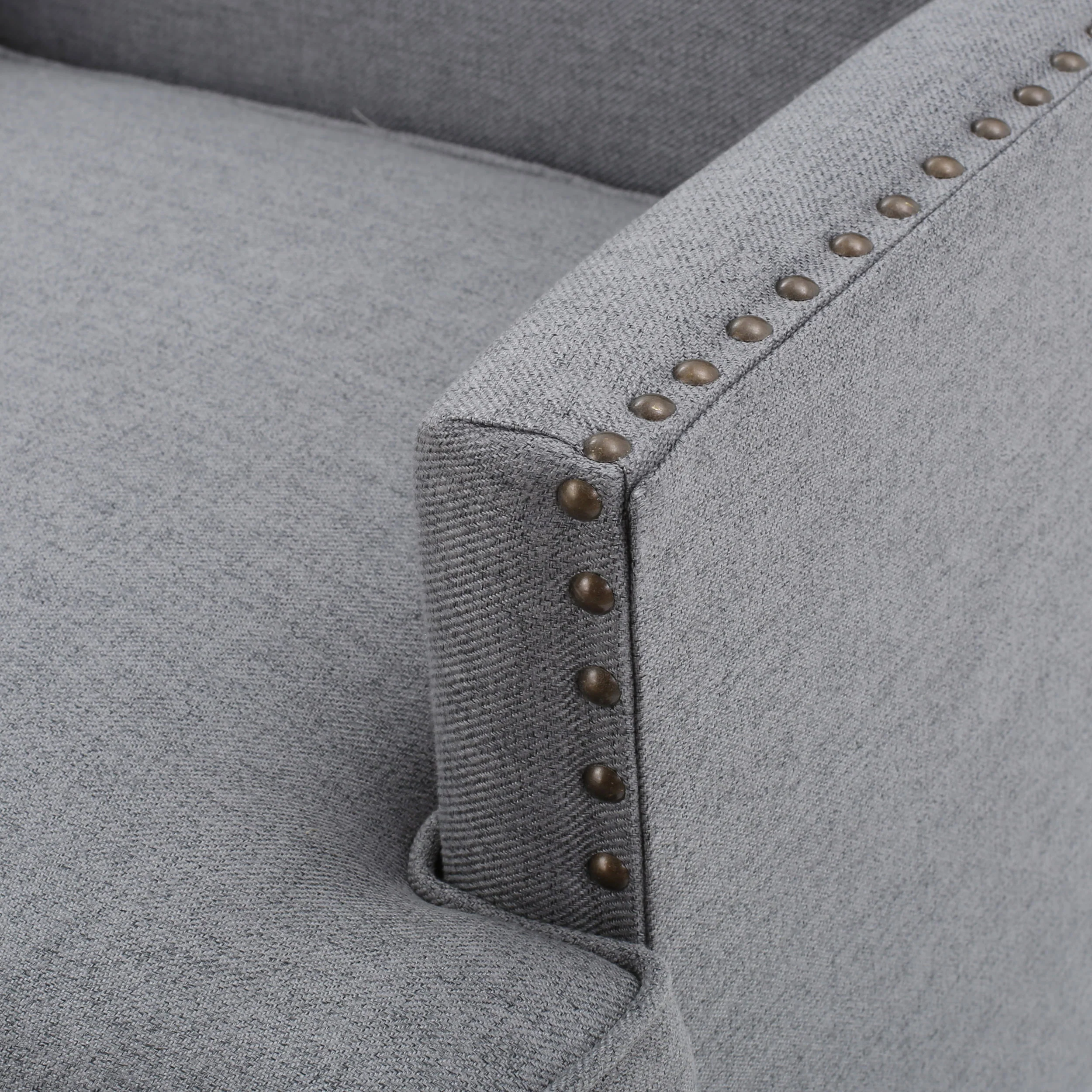 Talette Studded Modern Club Arm Chair - furnishings