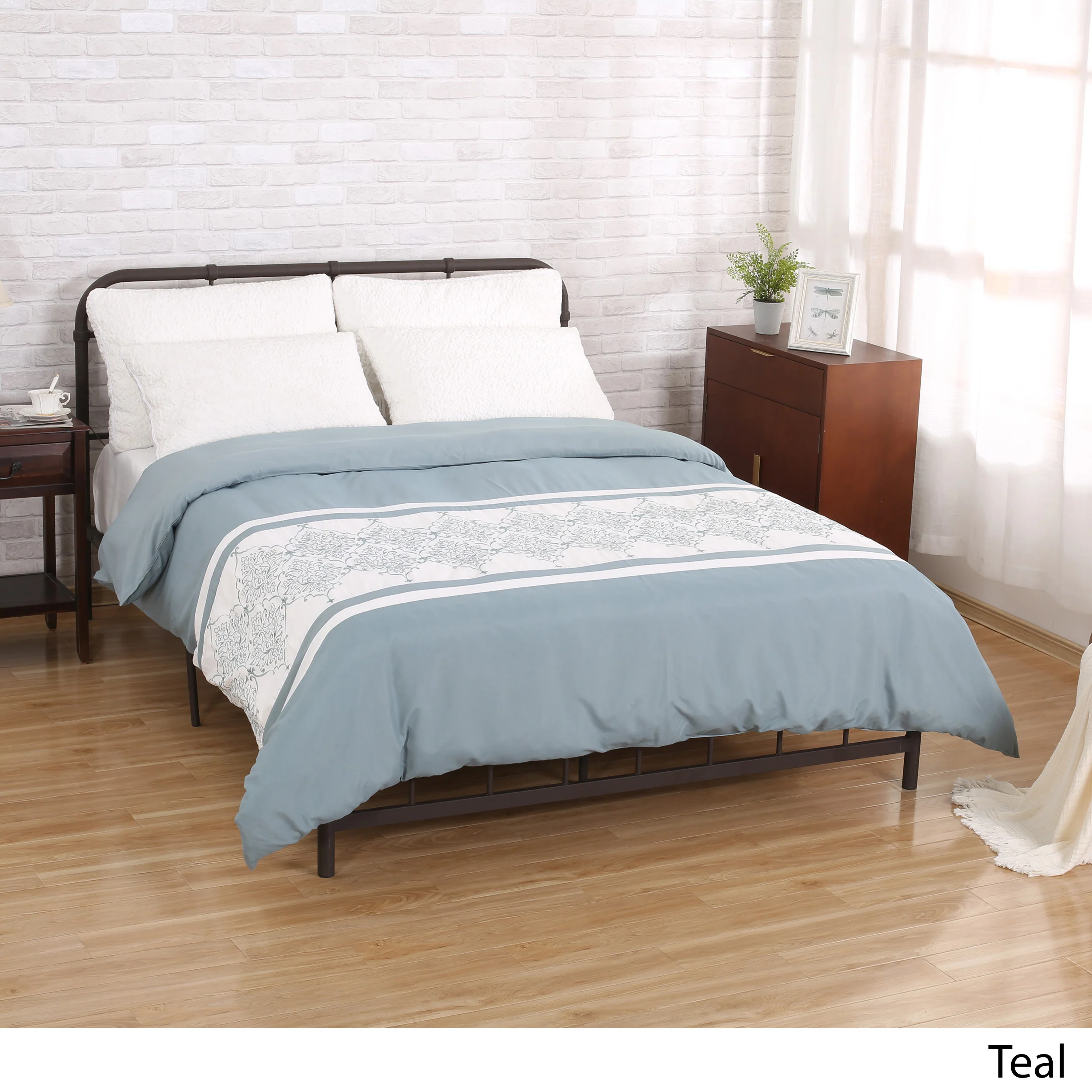 Viviana Queen Size Fabric Duvet Cover - furnishings