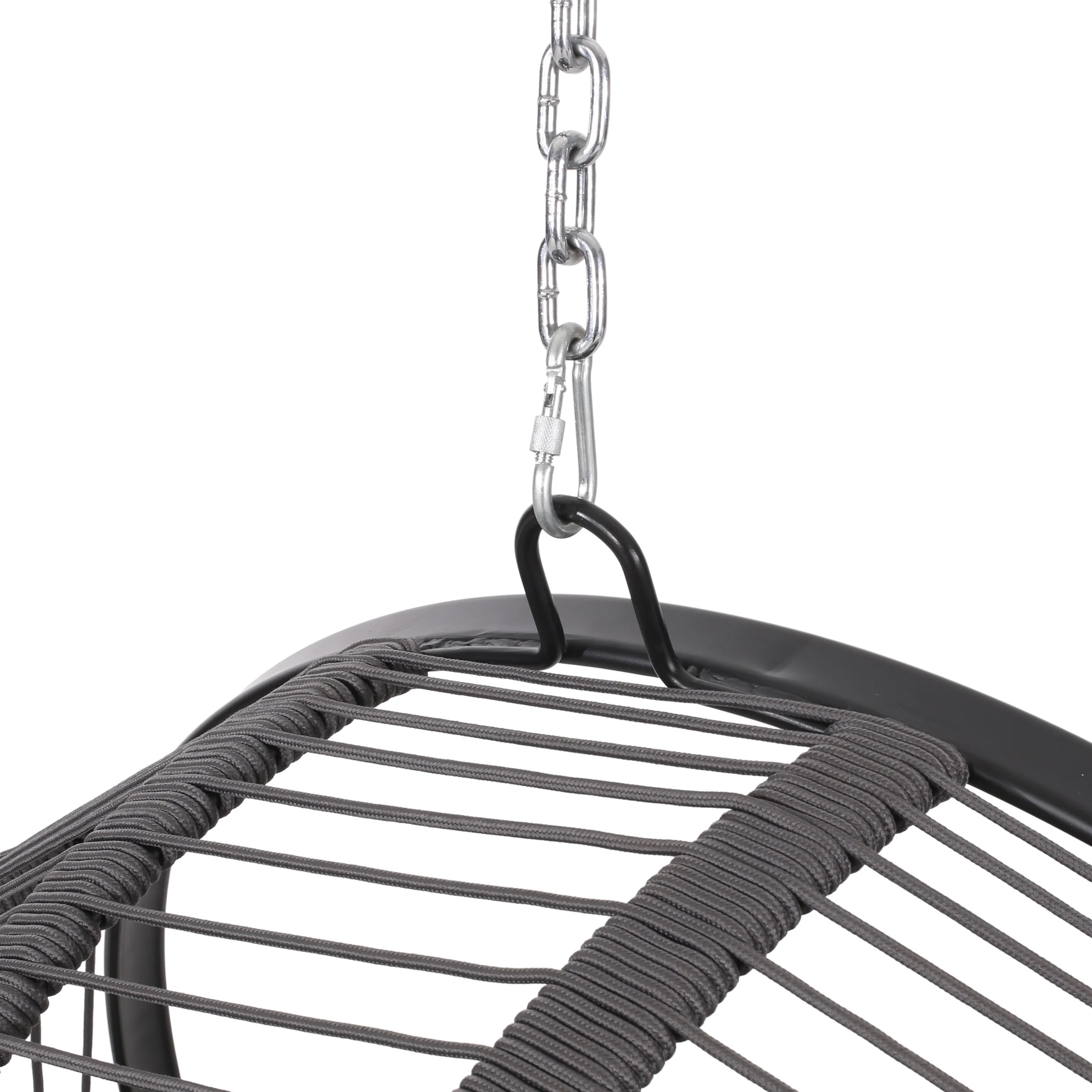 Therese Outdoor/Indoor Rope Weave Hanging Chair with 8 Foot Chain (NO STAND) - furnishings