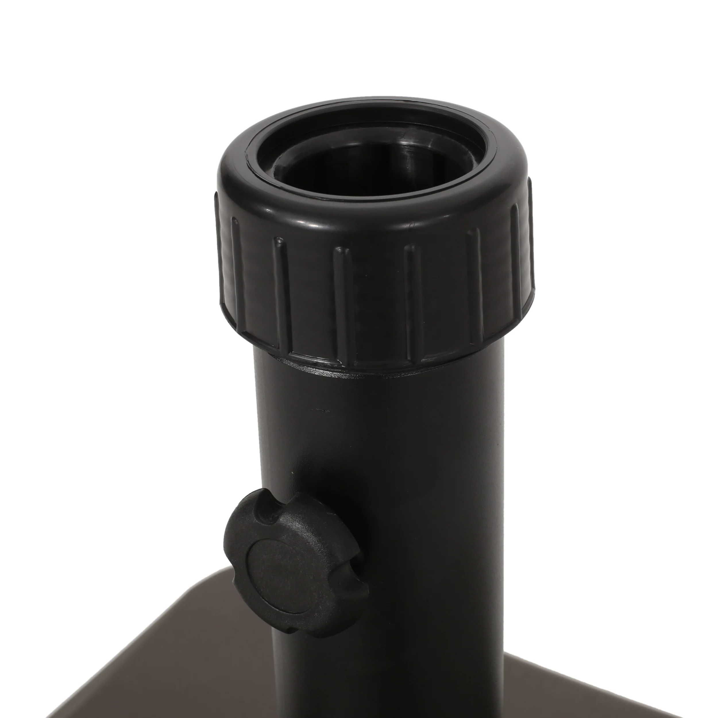 Bossier Square Brown Concrete Iron Umbrella Base - furnishings