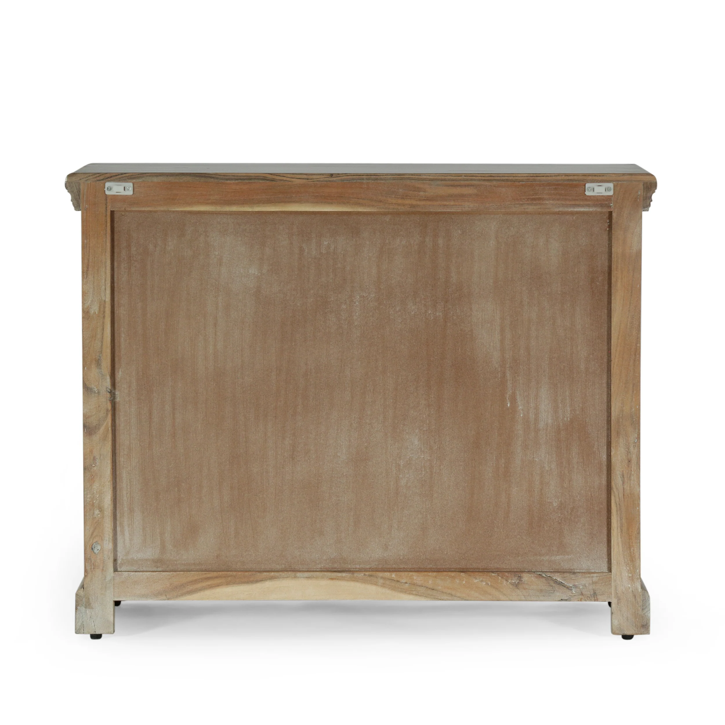 Picardy Boho Handcrafted Acacia Wood 3 Drawer Chest, Natural and White - furnishings