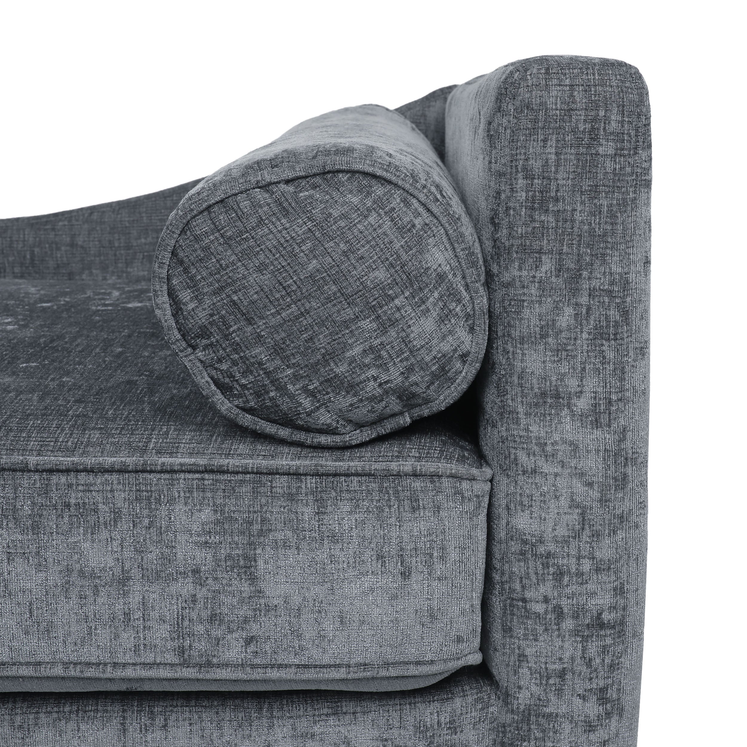 Alphonso Mid-Century Modern Fabric Chaise Lounge - furnishings