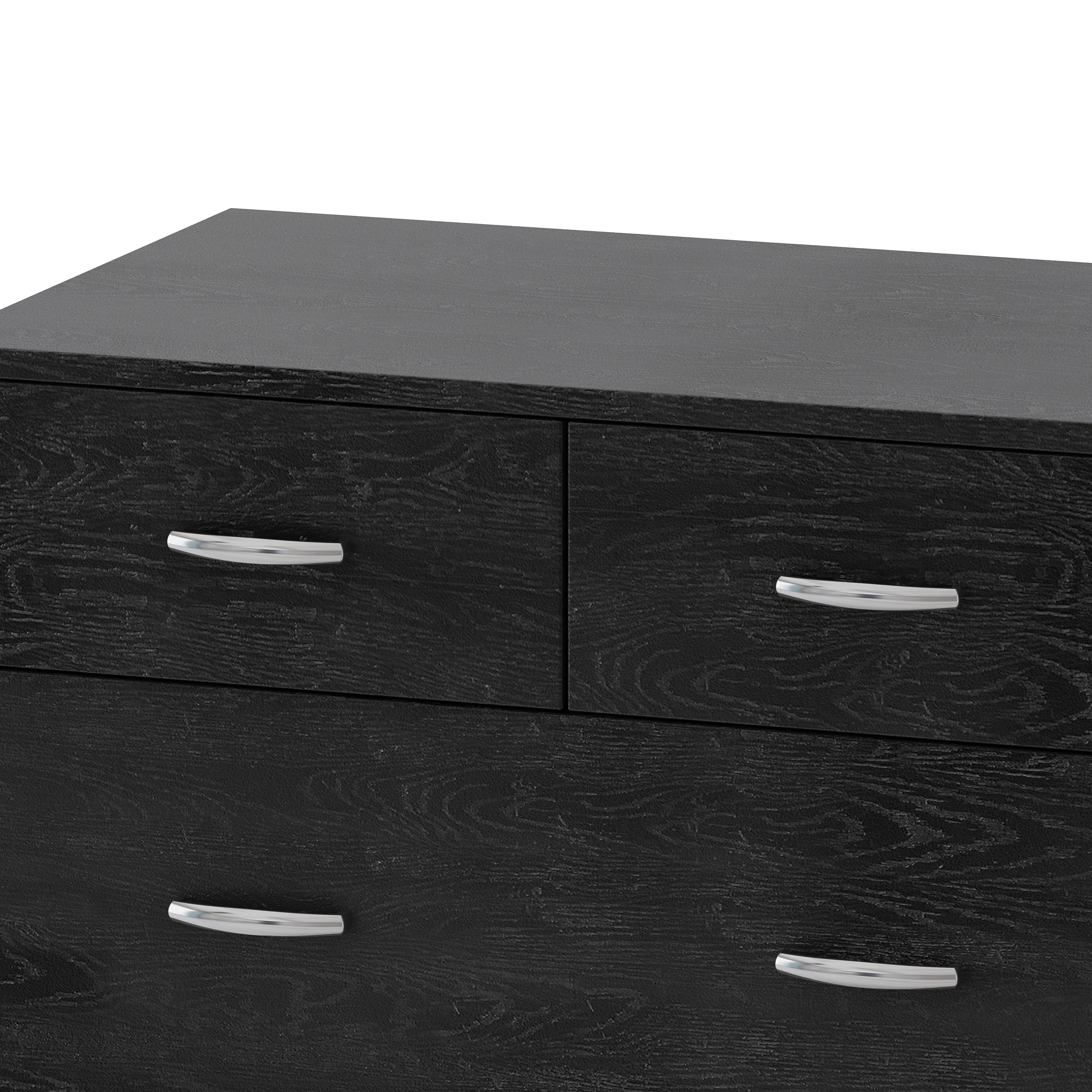 Wilbur Mid Century Wooden 3 Piece 3 Drawer Dresser and Nightstand Bedroom Set - furnishings